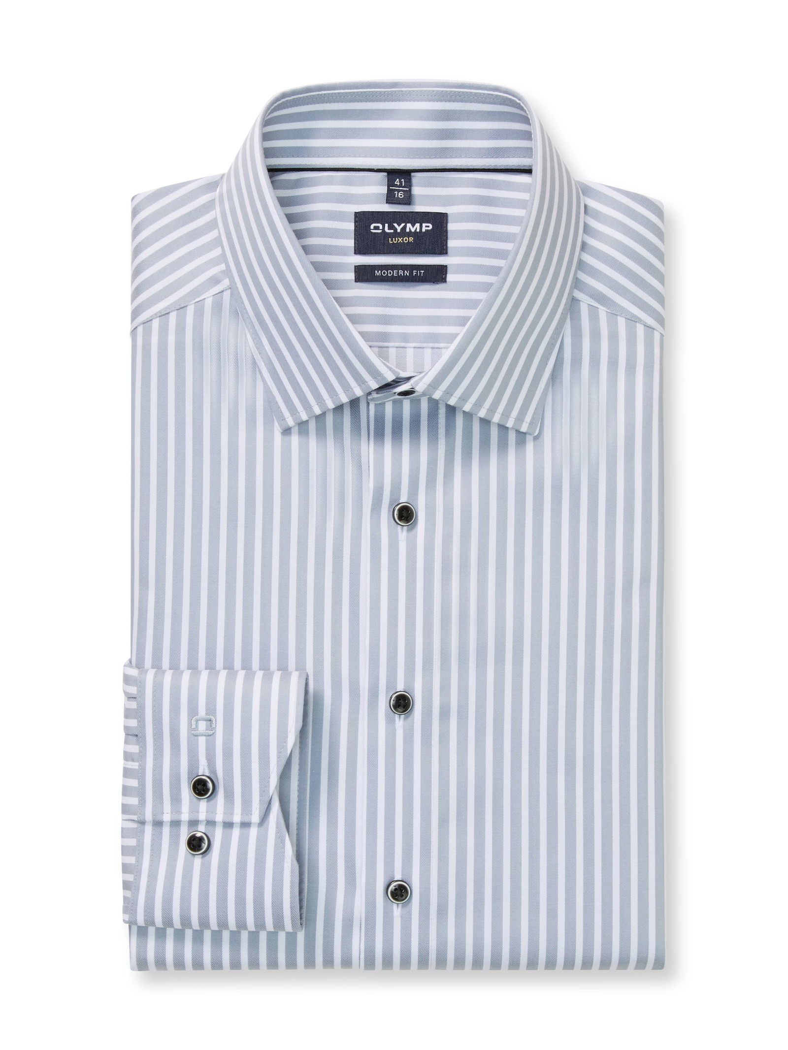 Olymp |  Olymp Hemd Modern Fit  | 41 | silbergrau