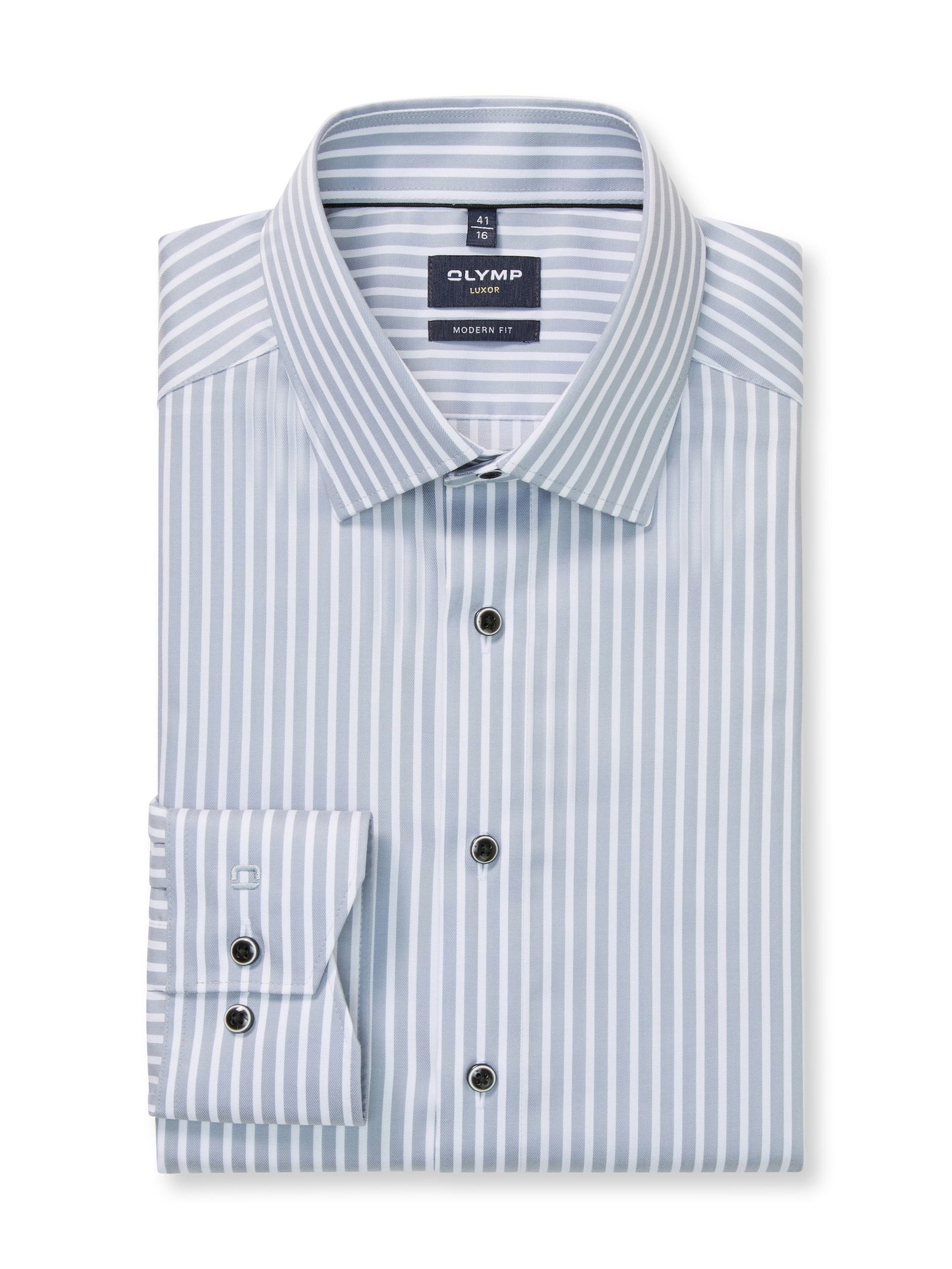 9b458df784aa95d34d3d87c57e9ead19 Olymp | Olymp Hemd Modern Fit | 41 | silbergrau