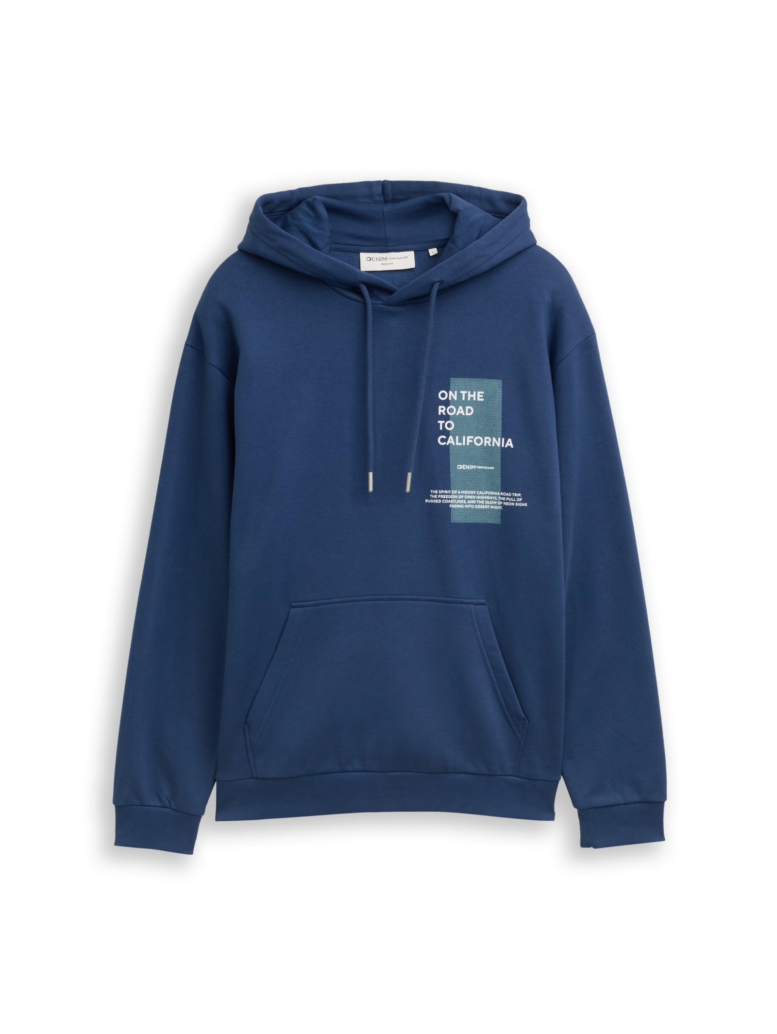 printed hoodie, Ocean Night Blue #1