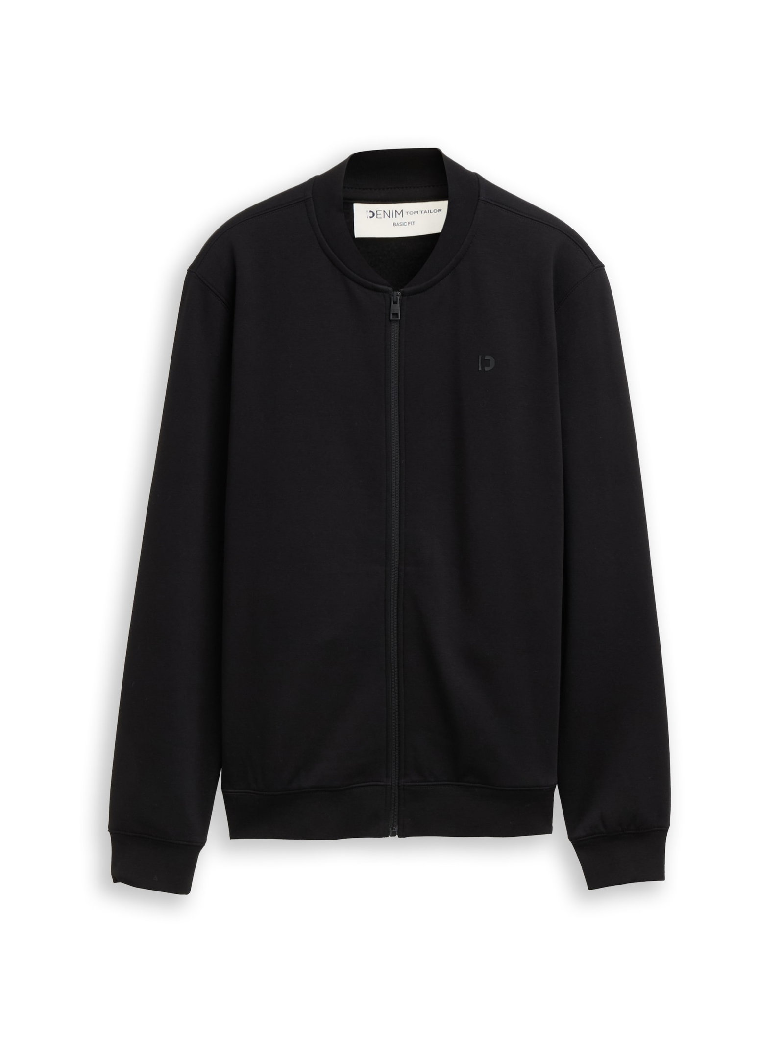 solid sweat  bomber, Black #1