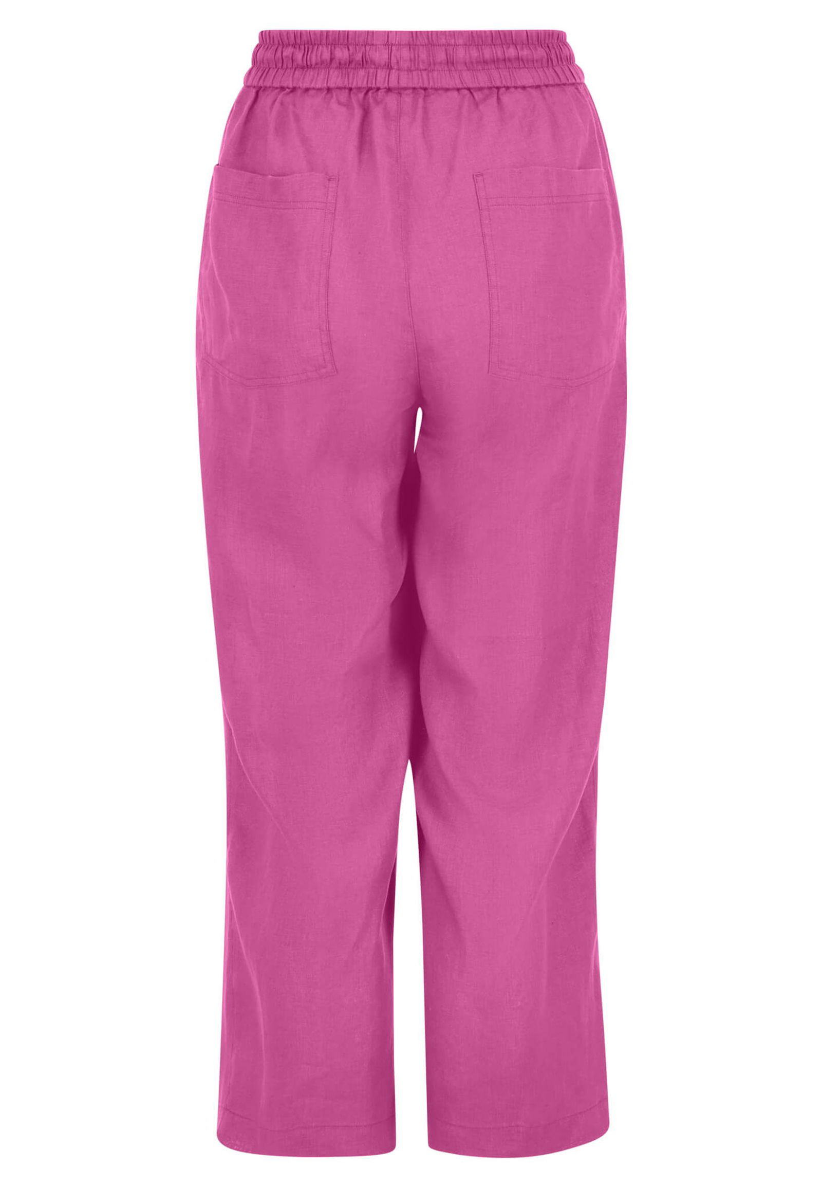 Fynch Hatton |  Fynch Hatton Leinenhose  | 38 | hot pink