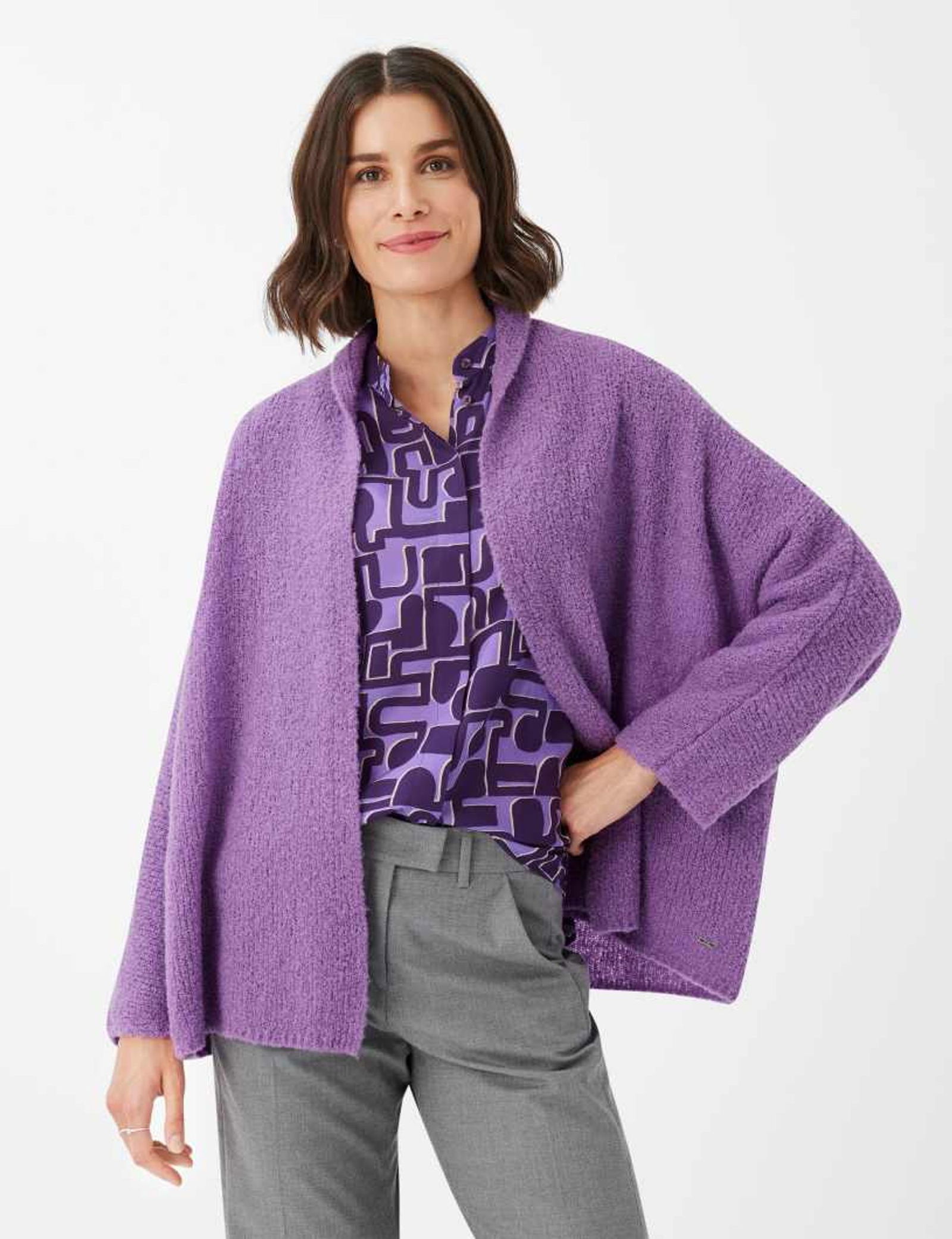 50034f745fc10a09270199b3b002cd3e Brax |  Brax Strickjacke | Cardigan  | 44 | hyacinth