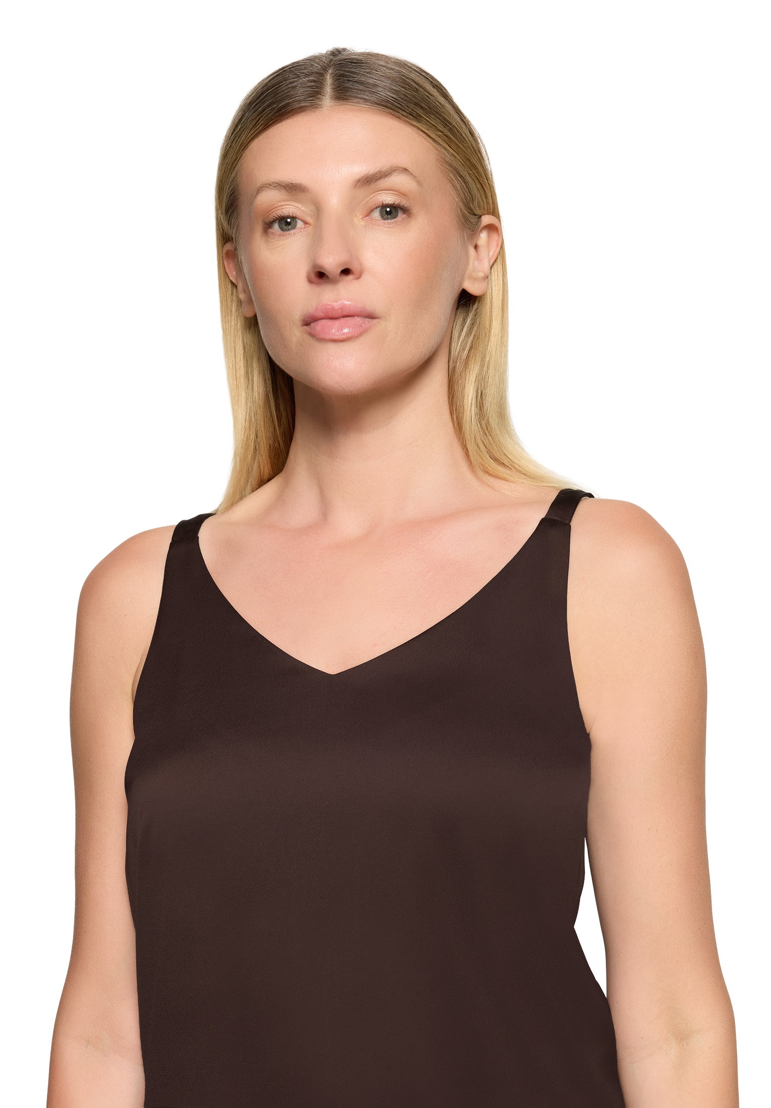 Bluse Lang ohne Arm, Espresso Brown #6