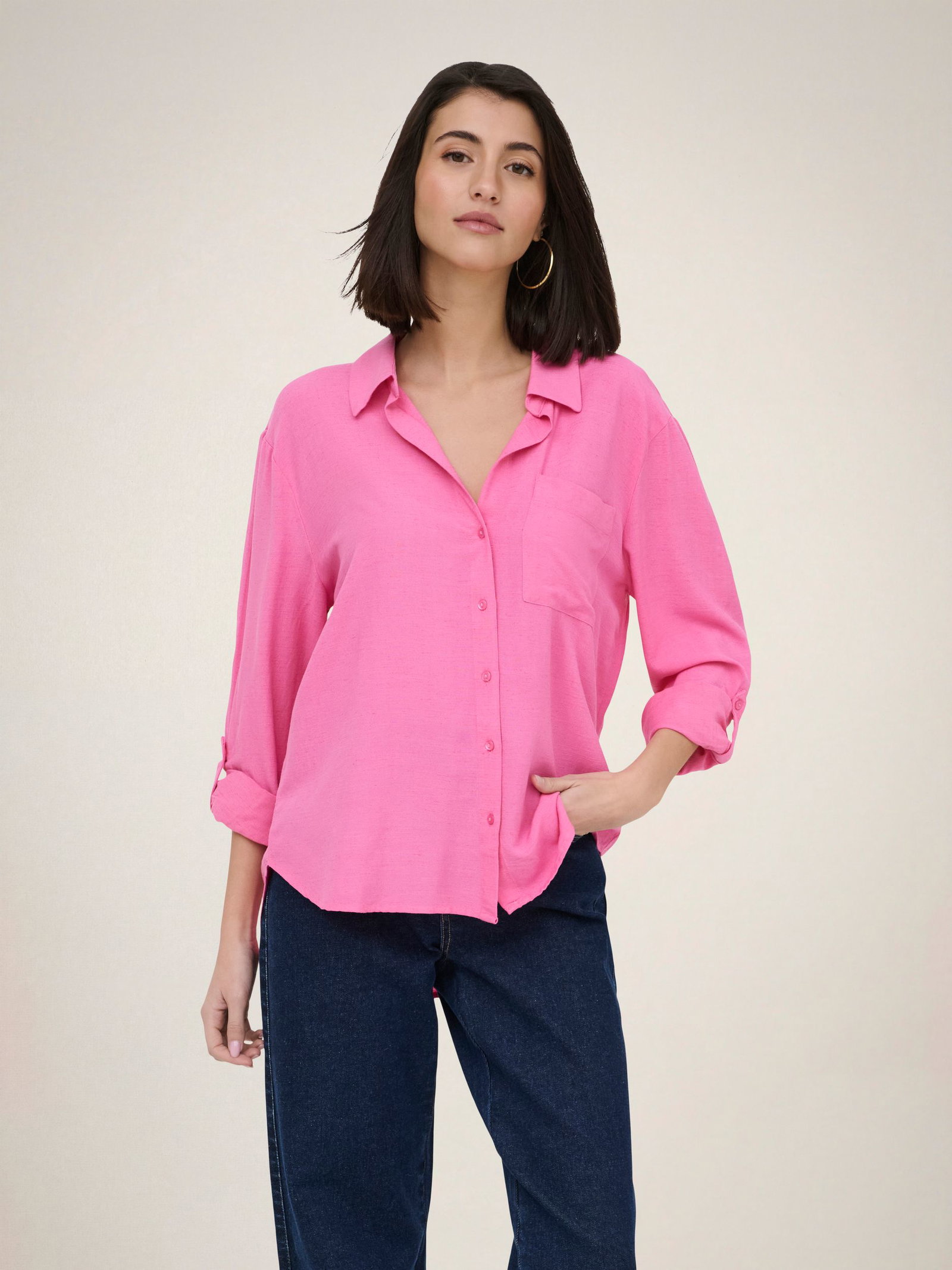 JDY |  JDY Druckbluse  | S | Wild Orchid