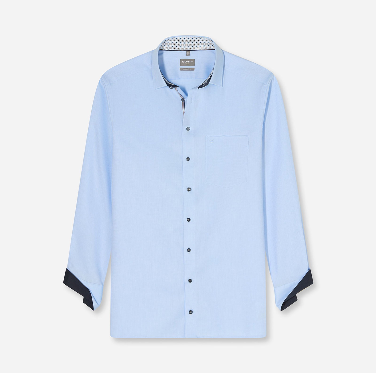 Olymp |  Olymp Hemd Modern Fit  | 47 | bleu