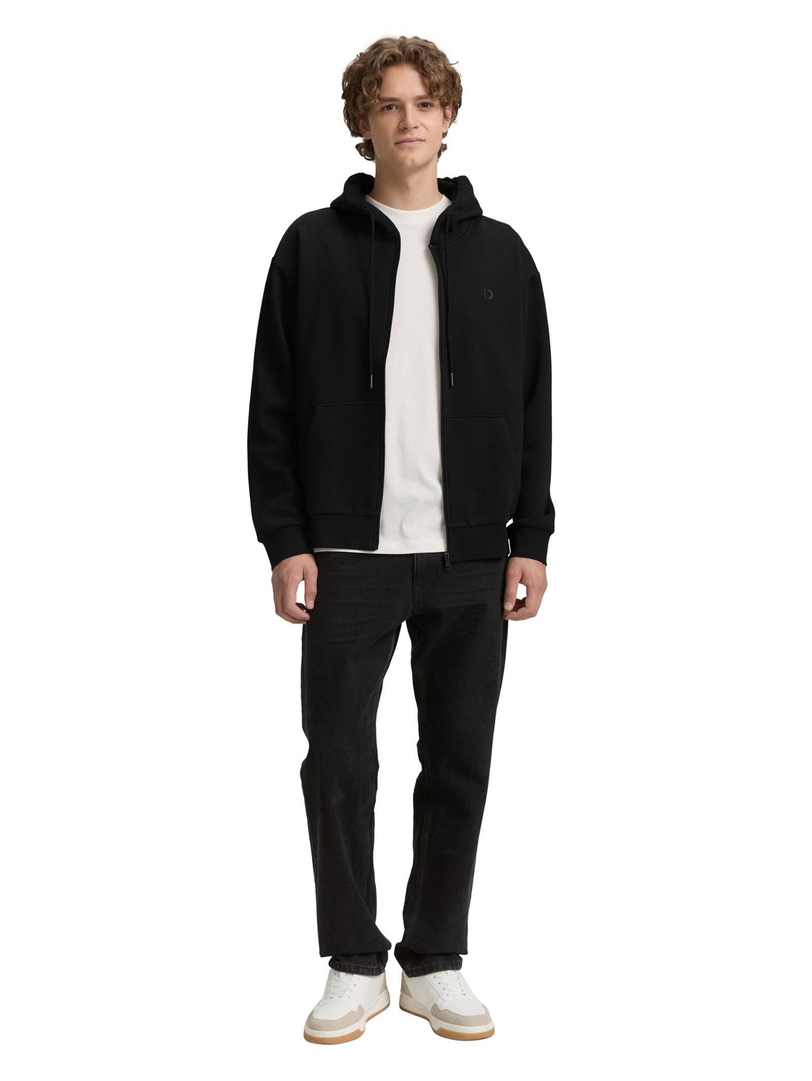 Hoodie Sweatjacke mit Logo-Print #3