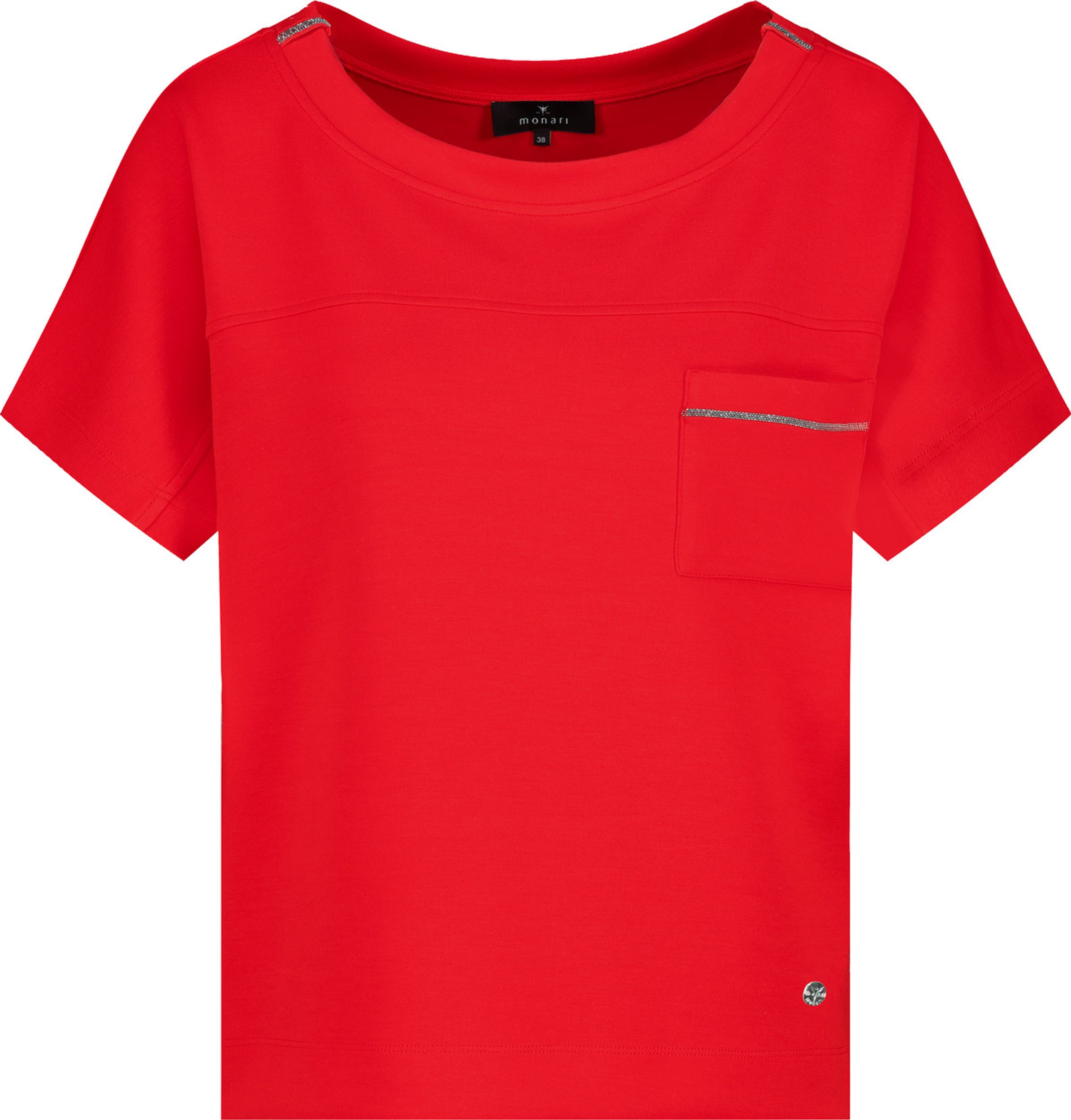 Monari |  Sweatshirt, cream | 36 | red