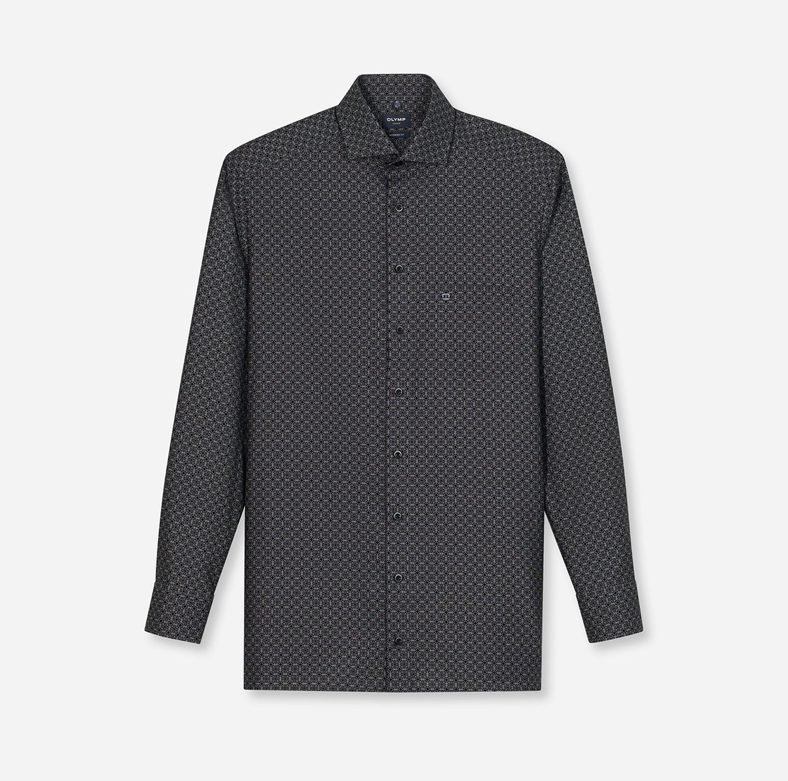 Olymp | Olymp Hemd Modern Fit | 41 | silbergrau