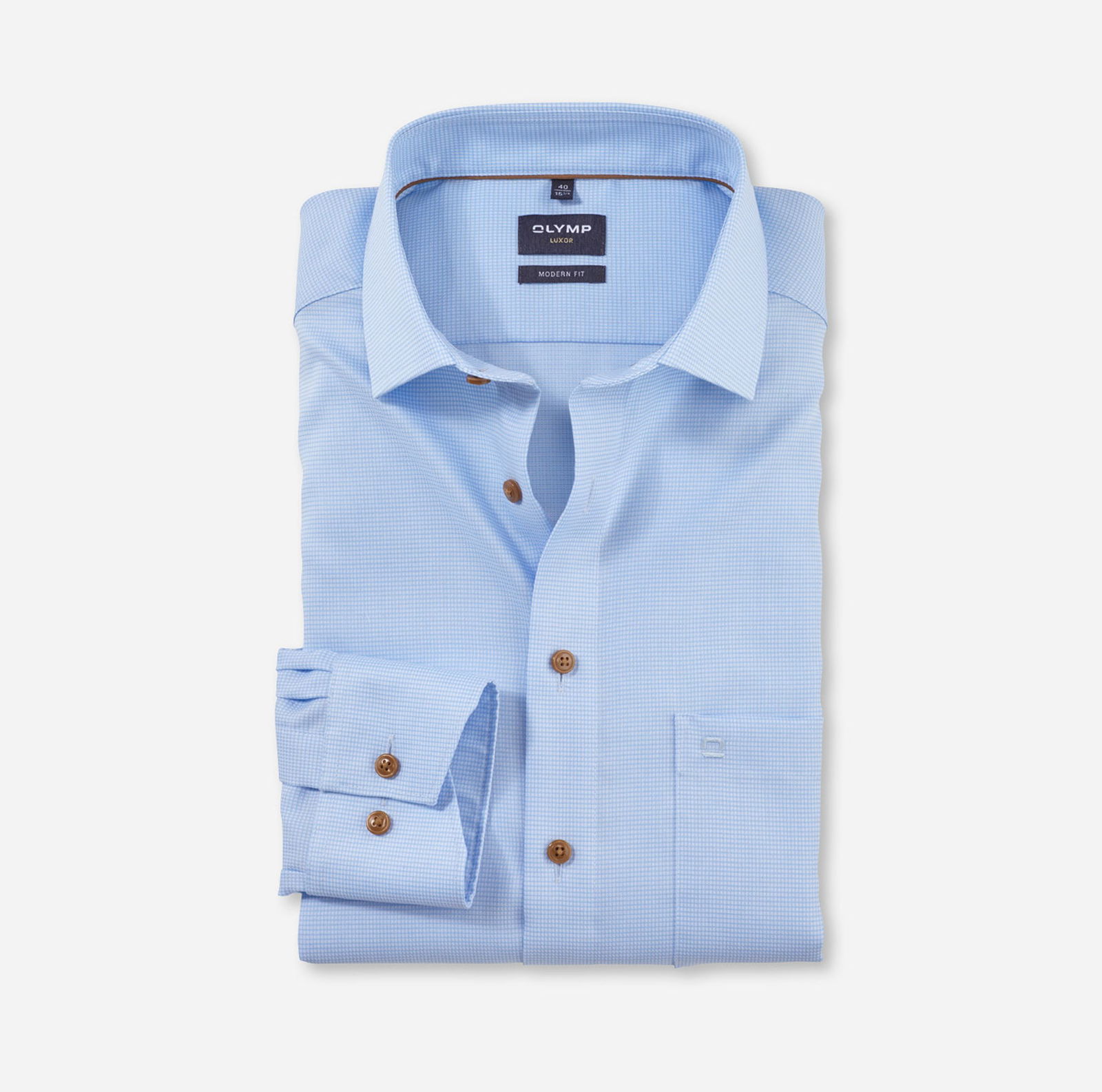 Olymp |  Olymp Hemd Modern Fit  | 42 | bleu