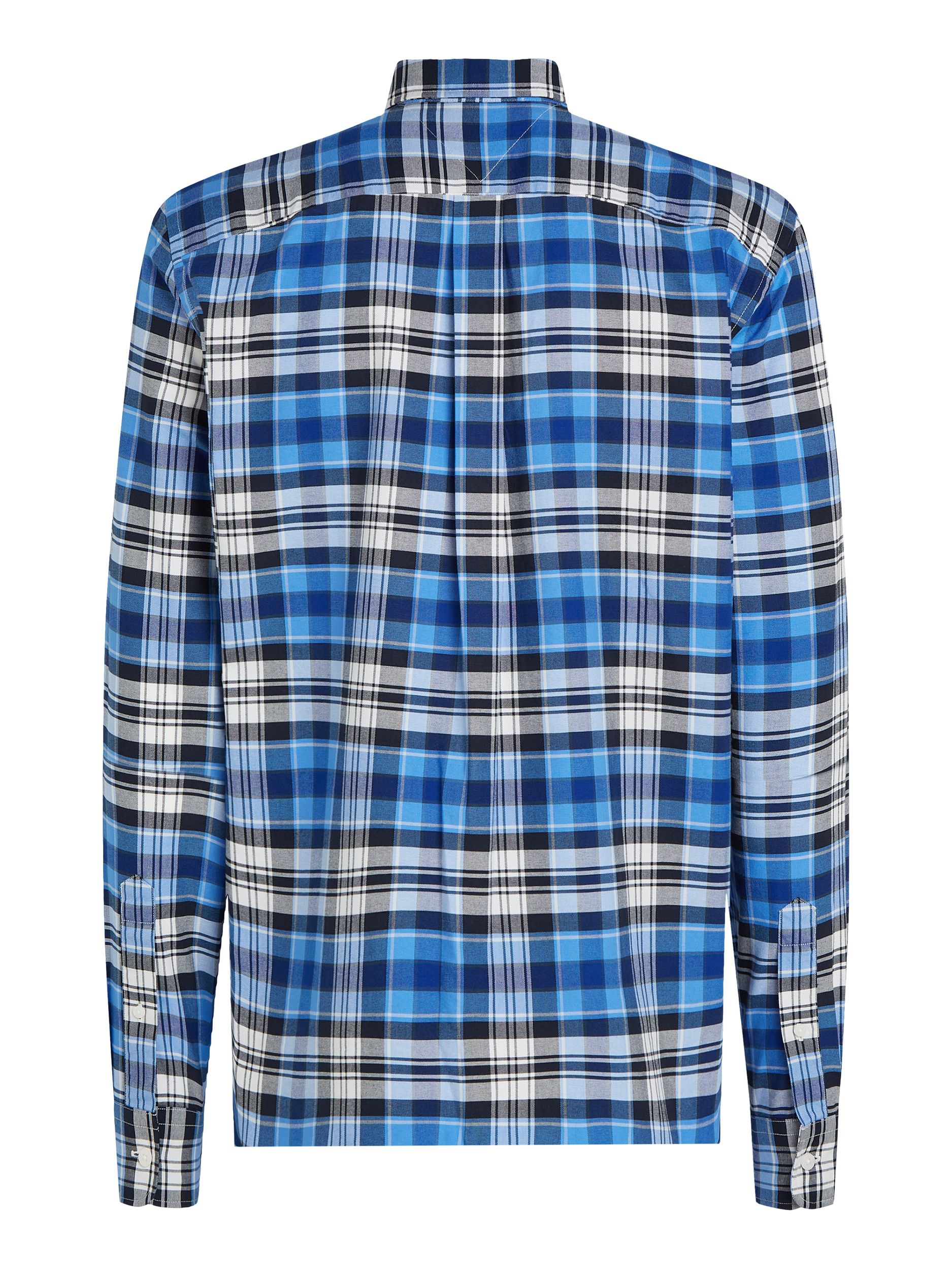  |  OXFORD HERITAGE PLAID RF SHIRT | XL | dark night navy big check