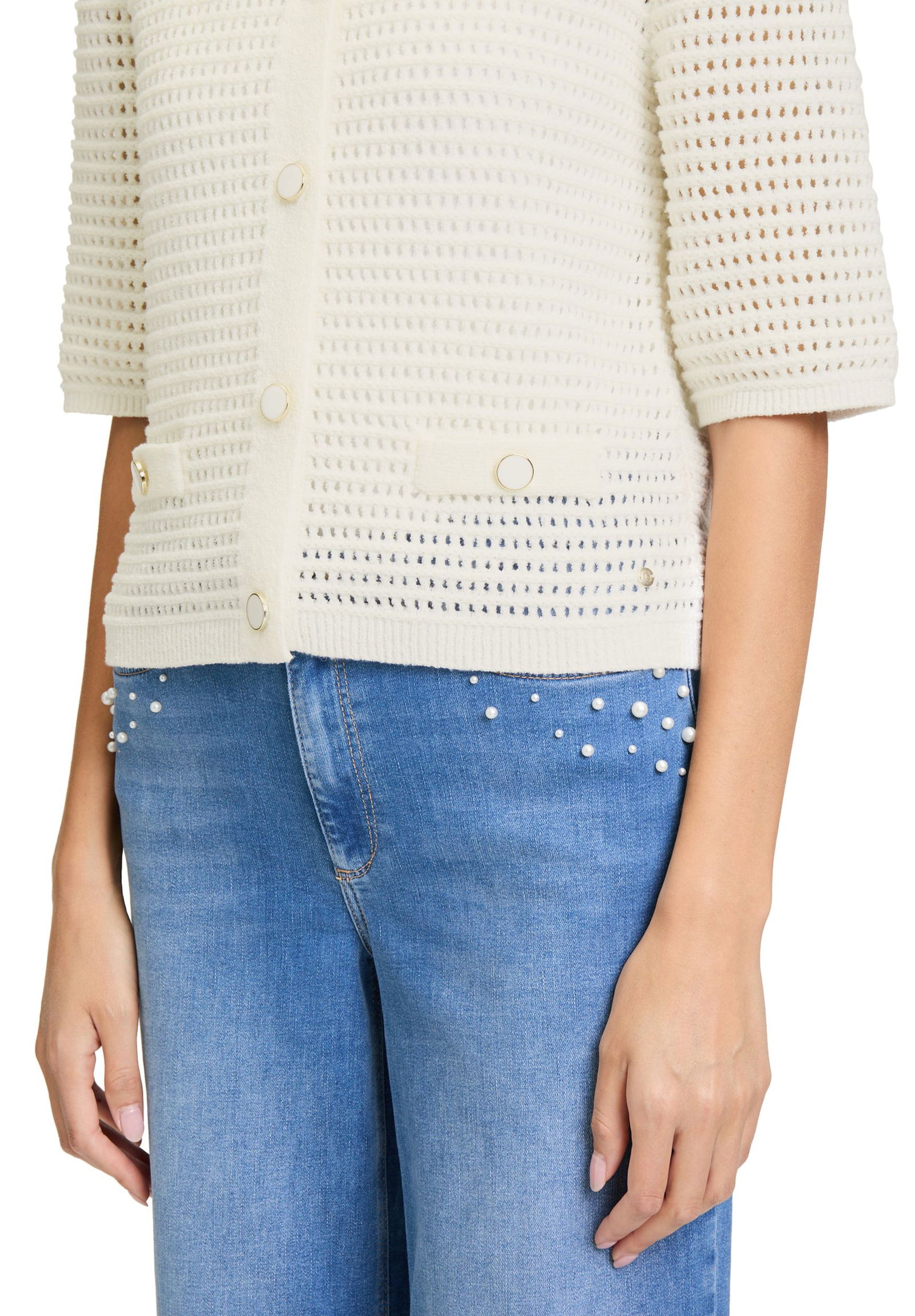 Betty & CO | Betty & CO Strickjacke | Cardigan | 38 | rohweiß