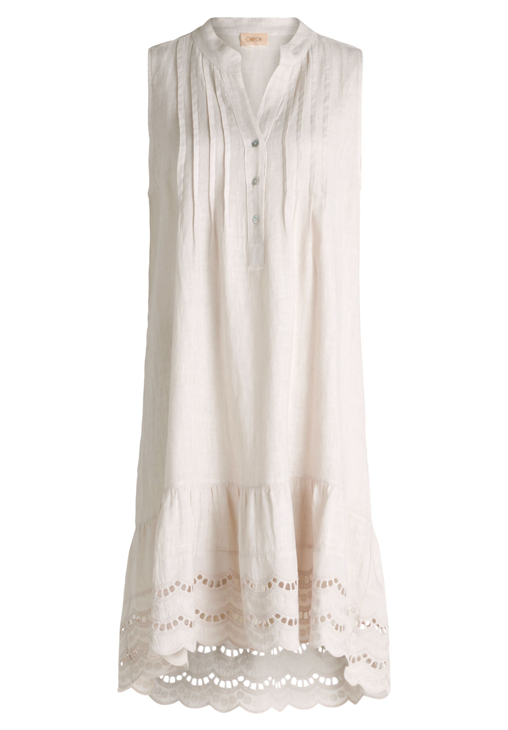  |  Kleid Kurz ohne Arm, White Sand | 36