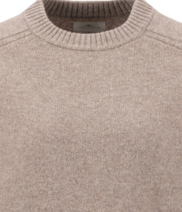 PULLOVER O-NECK MERINOWOOL *RWS, URBAN TAUPE #3