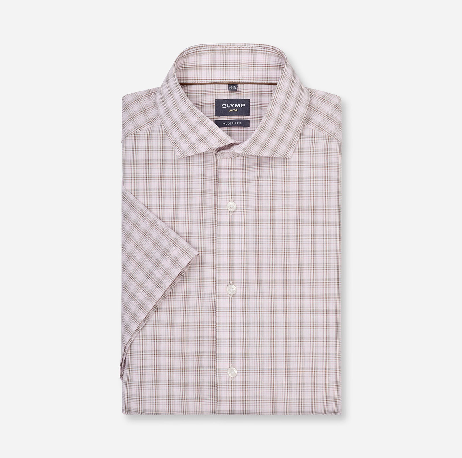 Olymp |  Olymp Hemd Regular Fit  | 46 | hellrosé