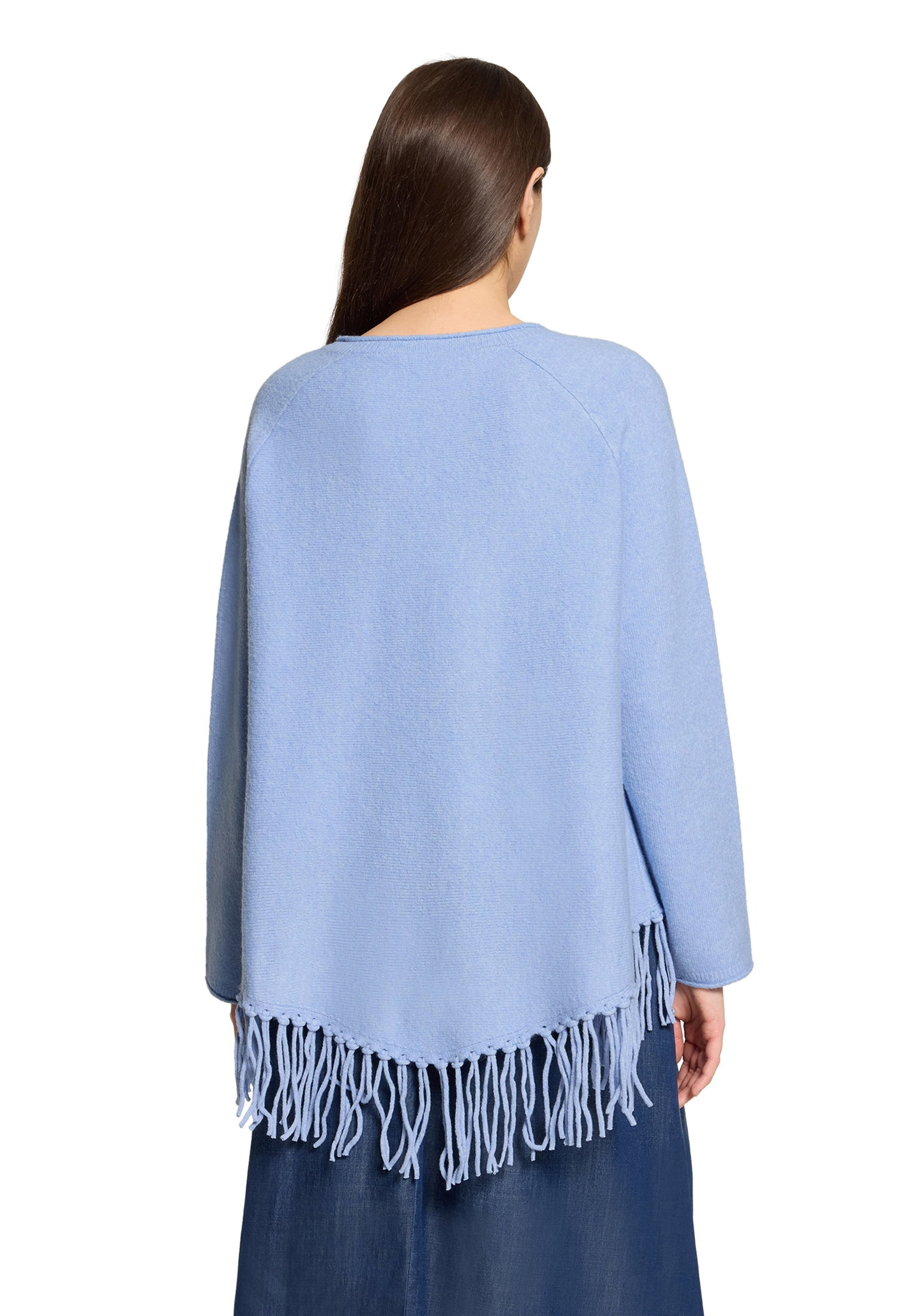 Strickpullover Lang 1/1 Arm, Light Blue Melange #4