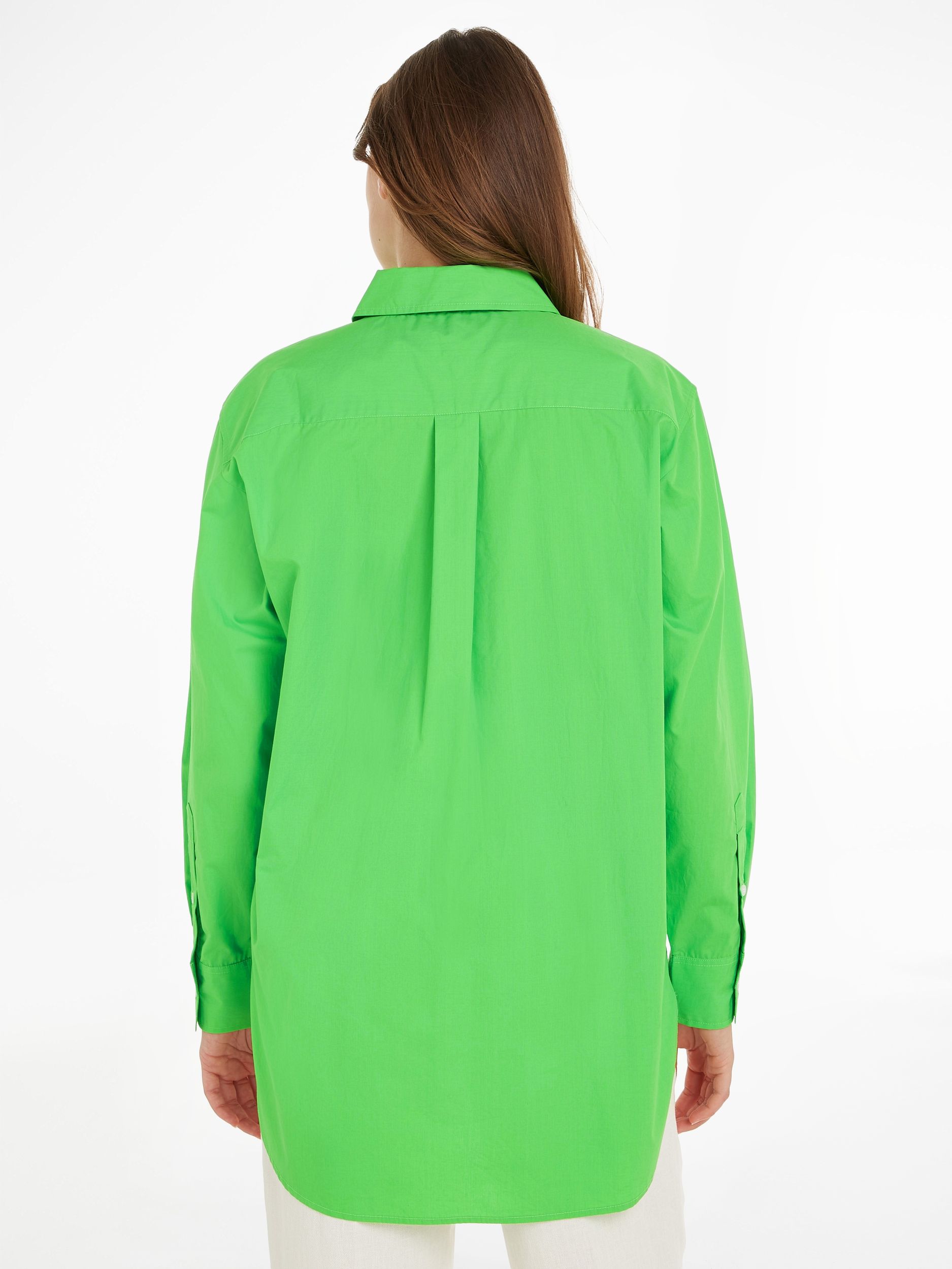 Tommy Hilfiger |  1985 ORG CO POPLIN OVERSZD SHIRT | 40 | spring lime