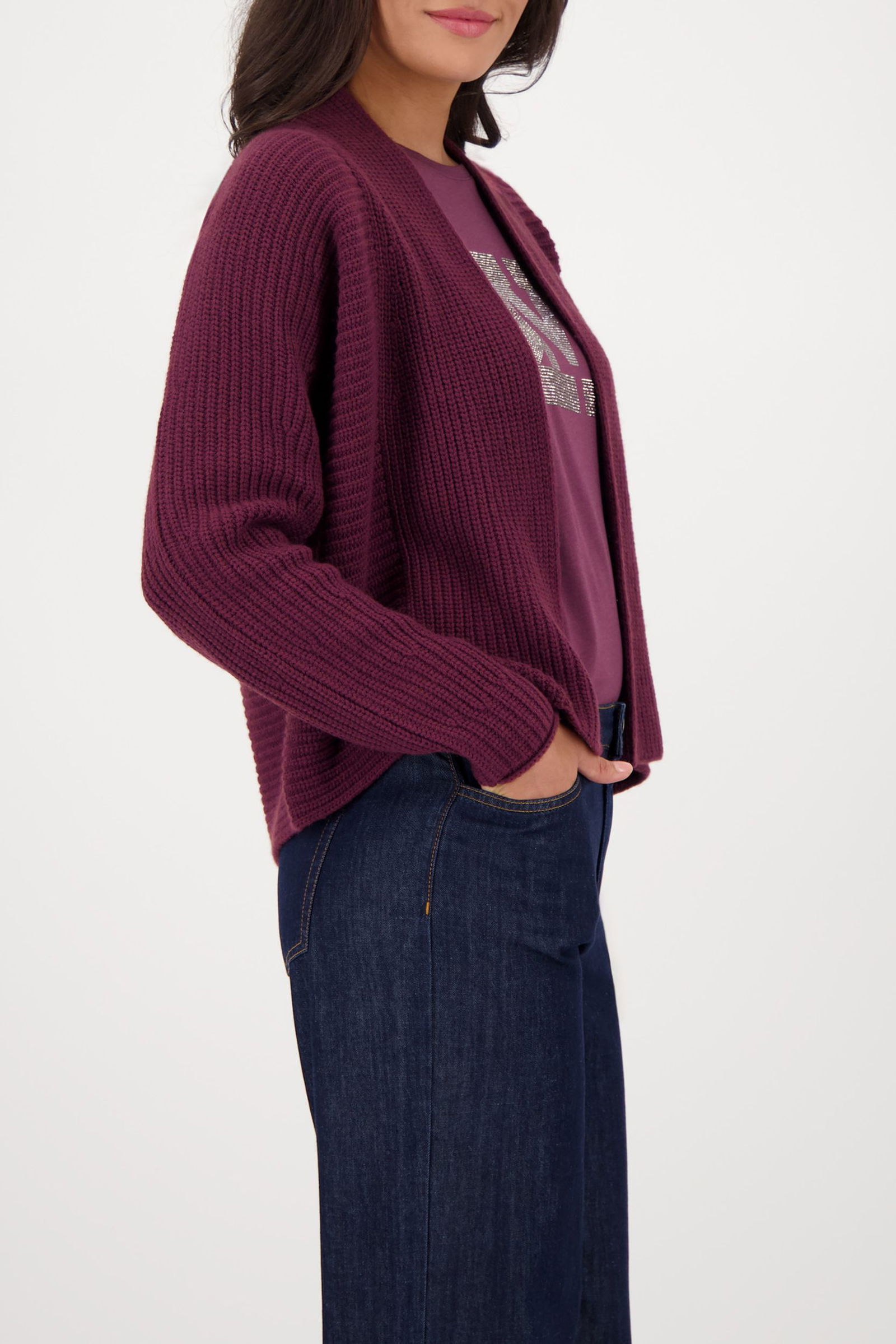 0e455631352ab25bdced761a6a2d7945 Monari | Monari Strickjacke | Cardigan | 46 | bordeaux