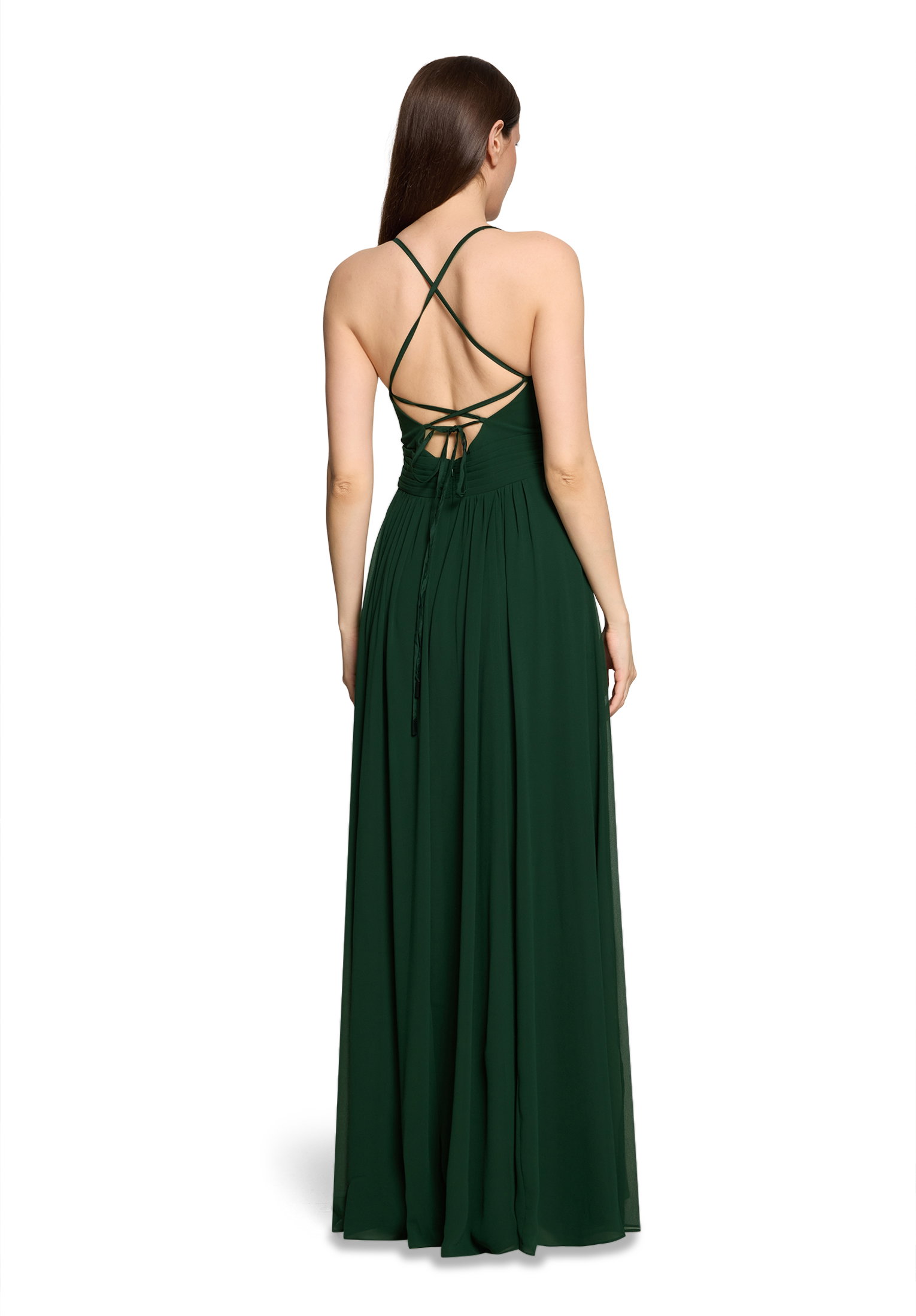 Kleid Lang ohne Arm, Dark Moss #4