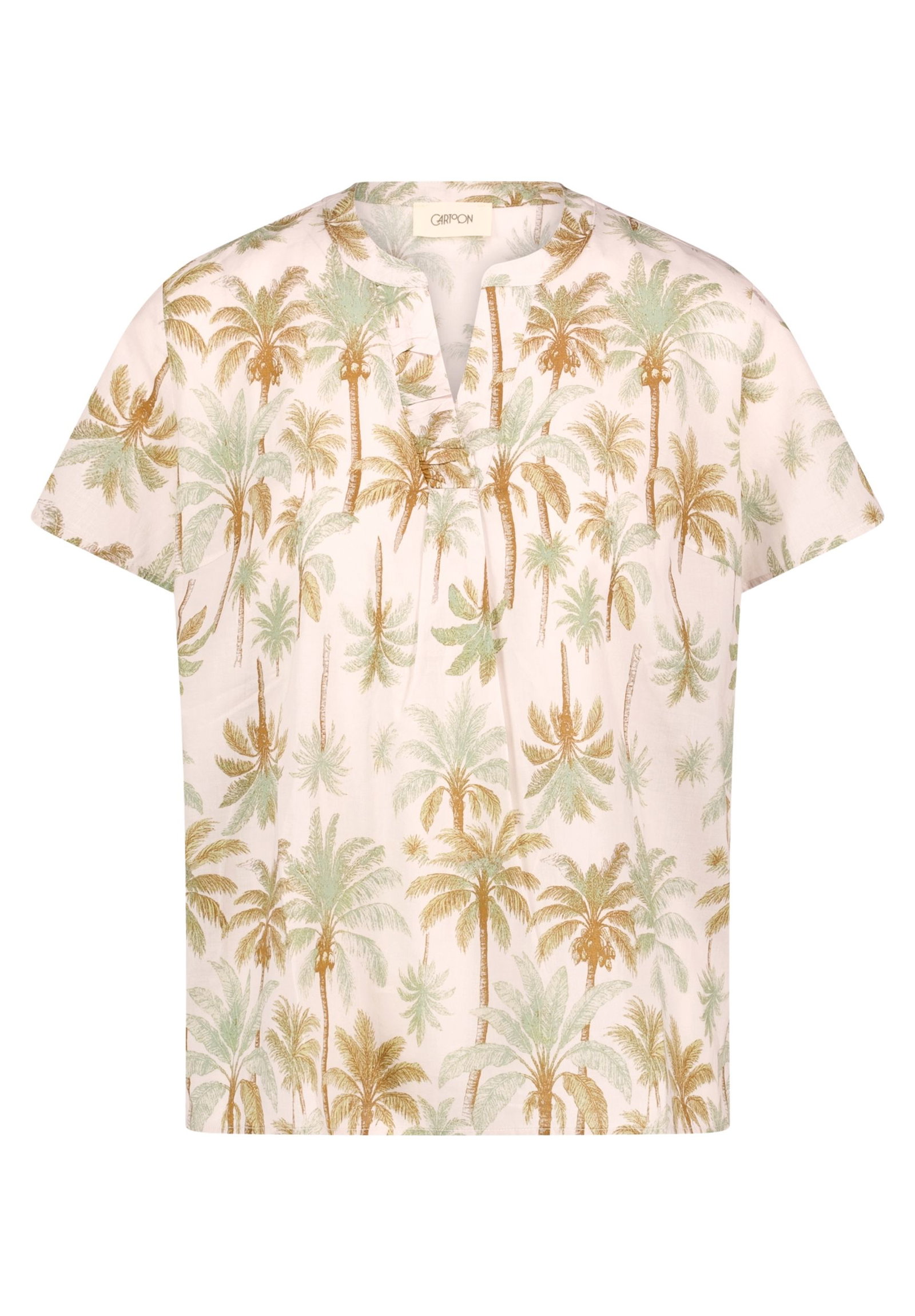 Cartoon |  Cartoon Druckbluse  | 36 | nature/green