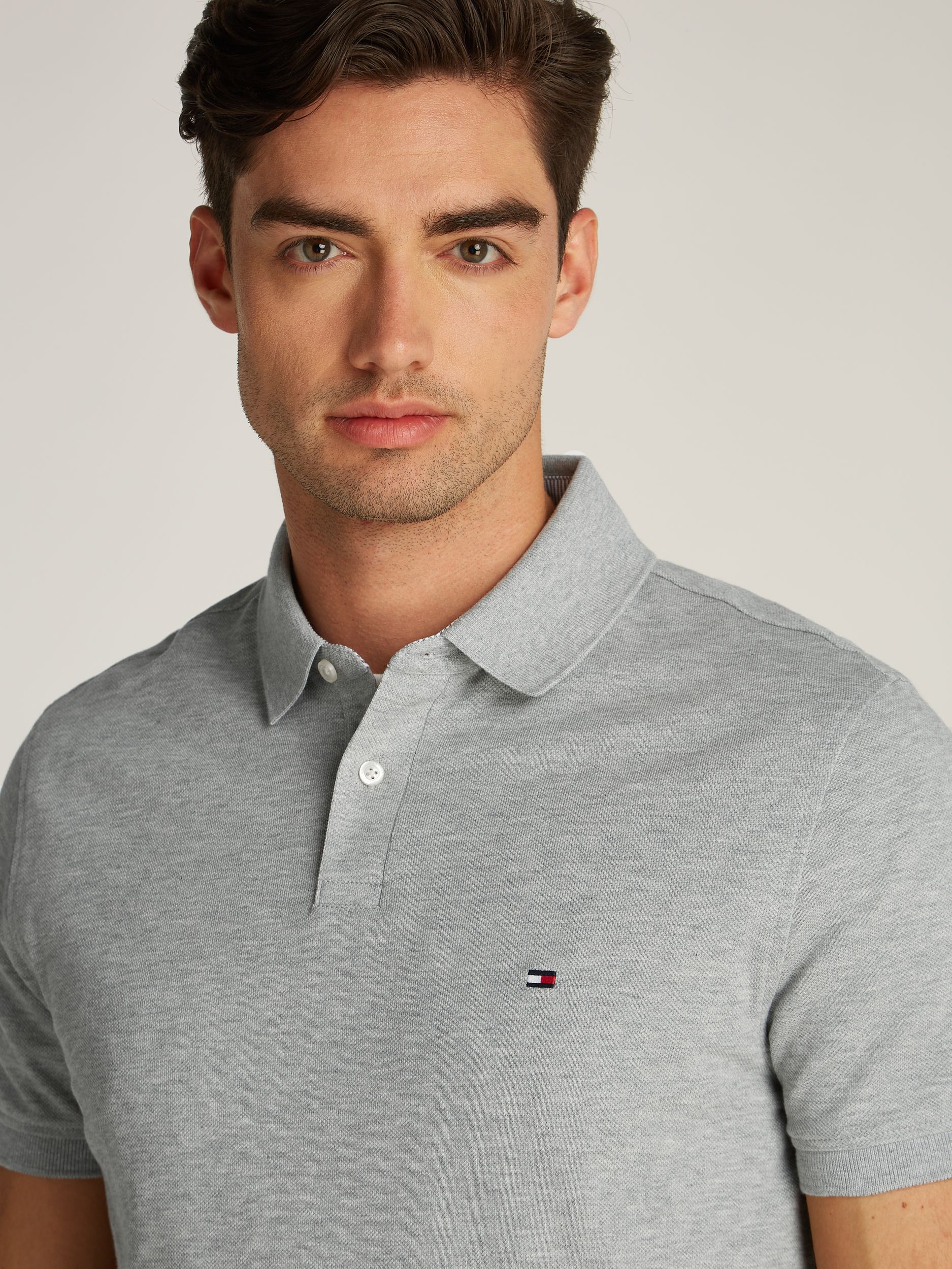 Tommy Hilfiger |  Tommy Hilfiger Poloshirt  | XXL | light grey heather