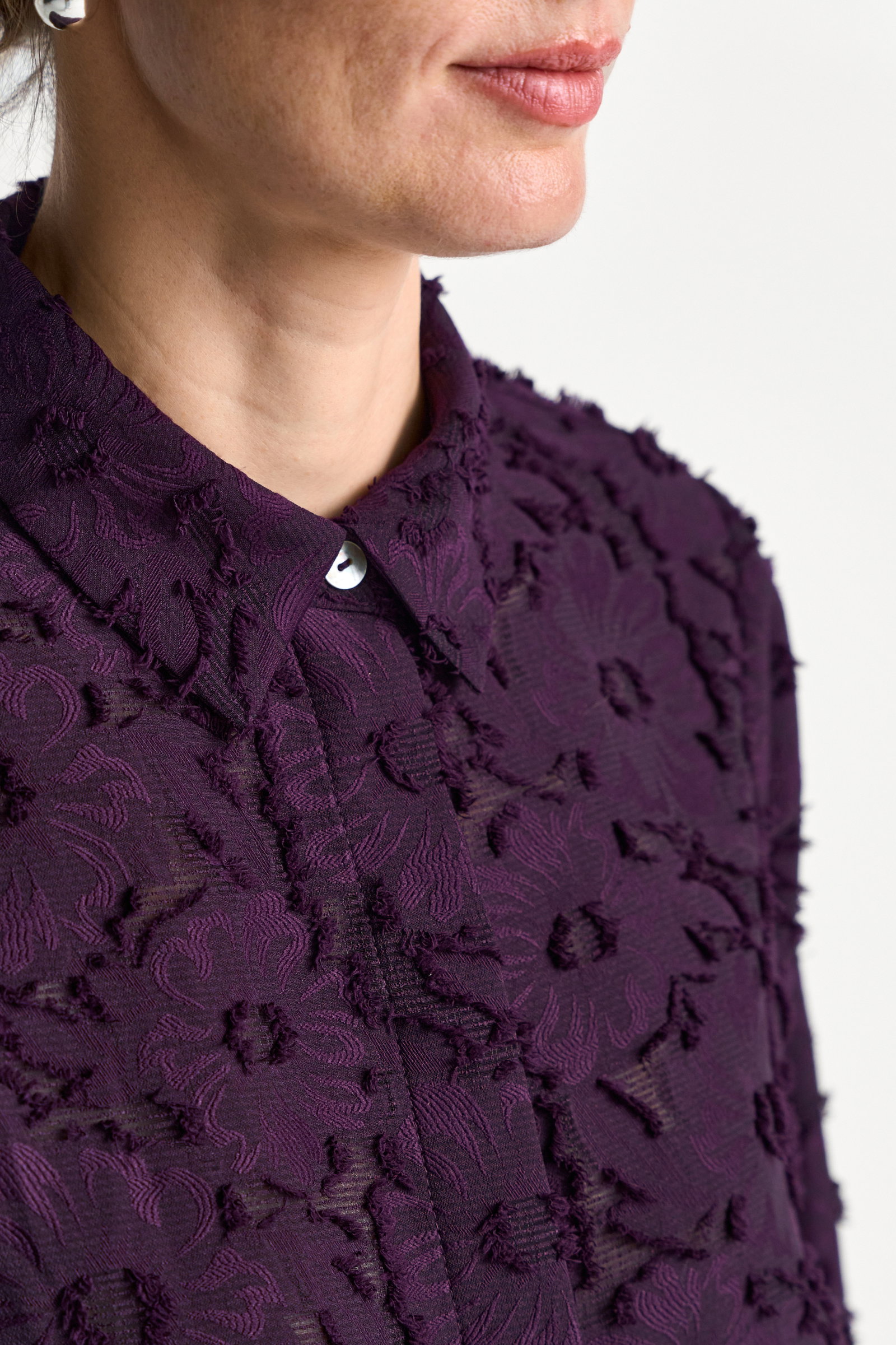 Blouse with Structure, mulberry #5