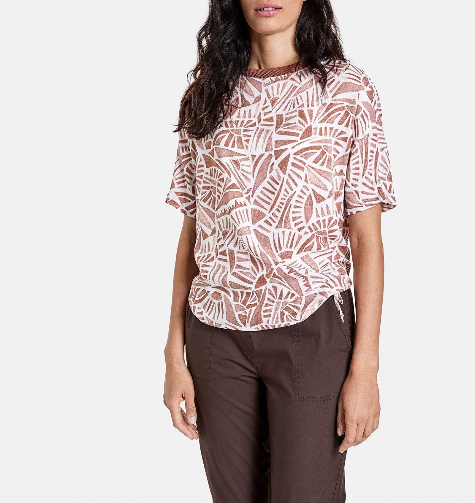 Gemustertes Blusenshirt EcoVero