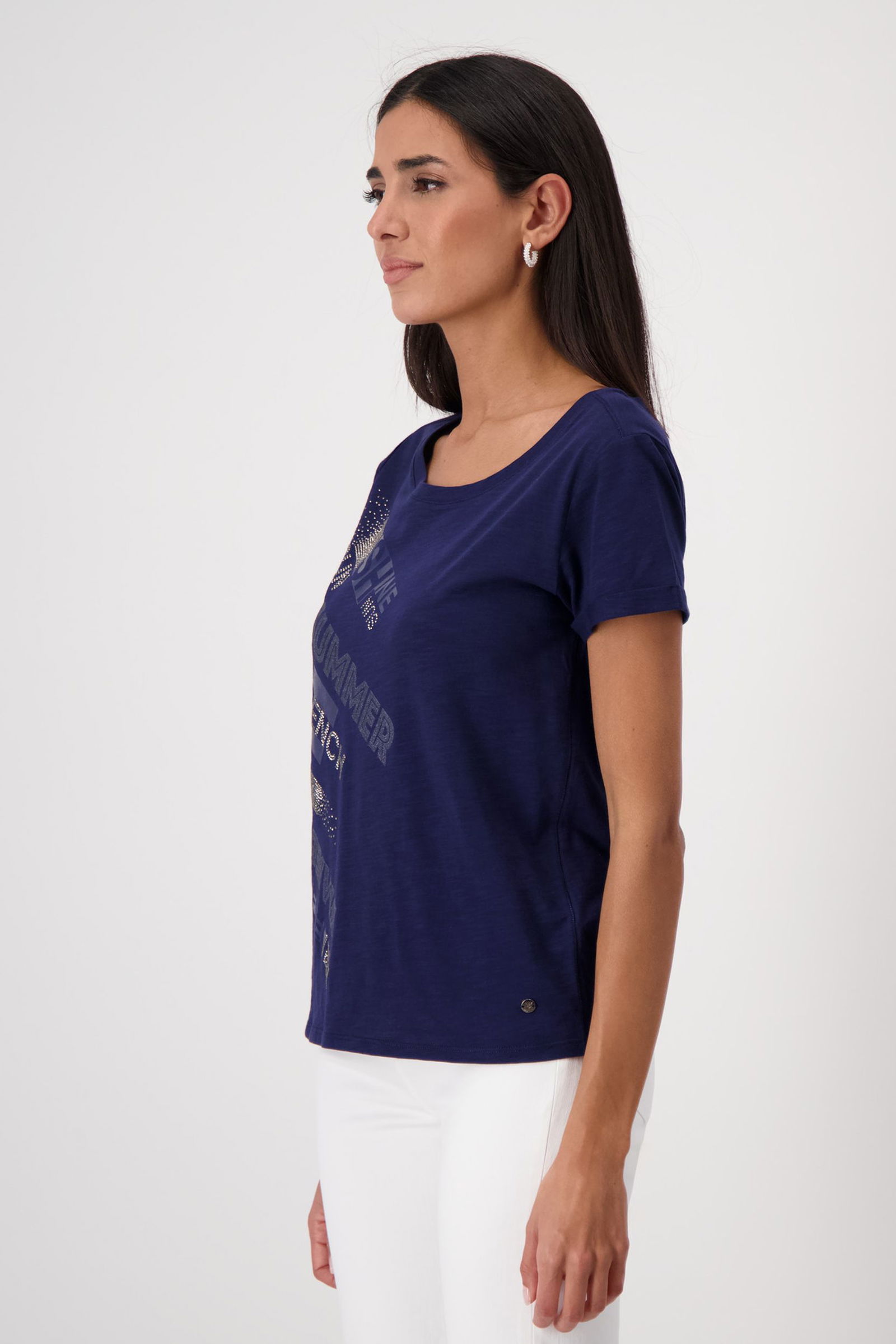 a44593c6fbf31df683f162b4ac64d55a Monari |  T-Shirt, navy blue | 44 | navy blue