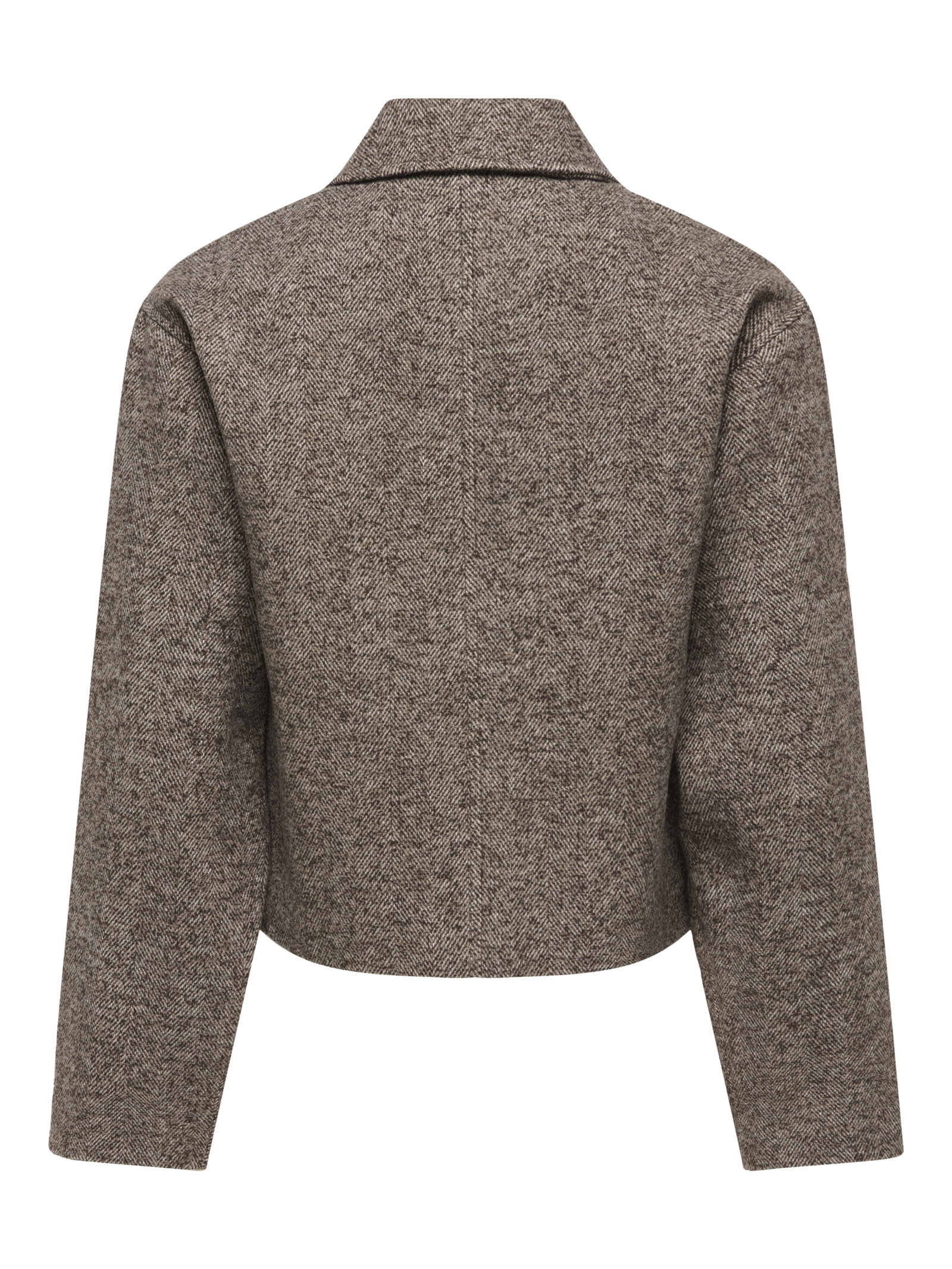 JDYVINGA HERRINGBONE JACKET OTW YFM, Chocolate Torte/HERRINGBONE #2