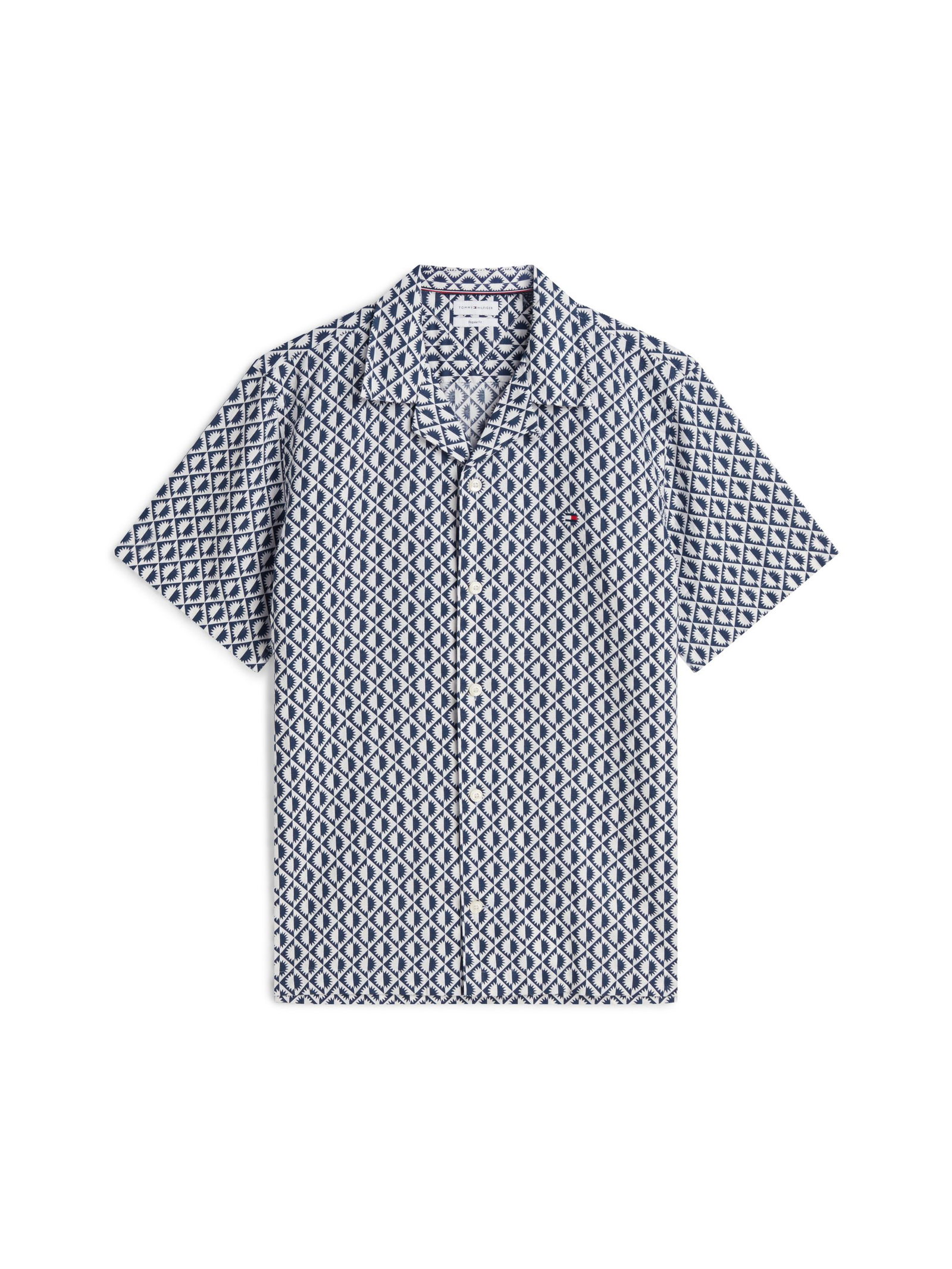 Tommy Hilfiger |  Tommy Hilfiger Hemd Regular Fit  | M | cloudy blue / yale navy / white