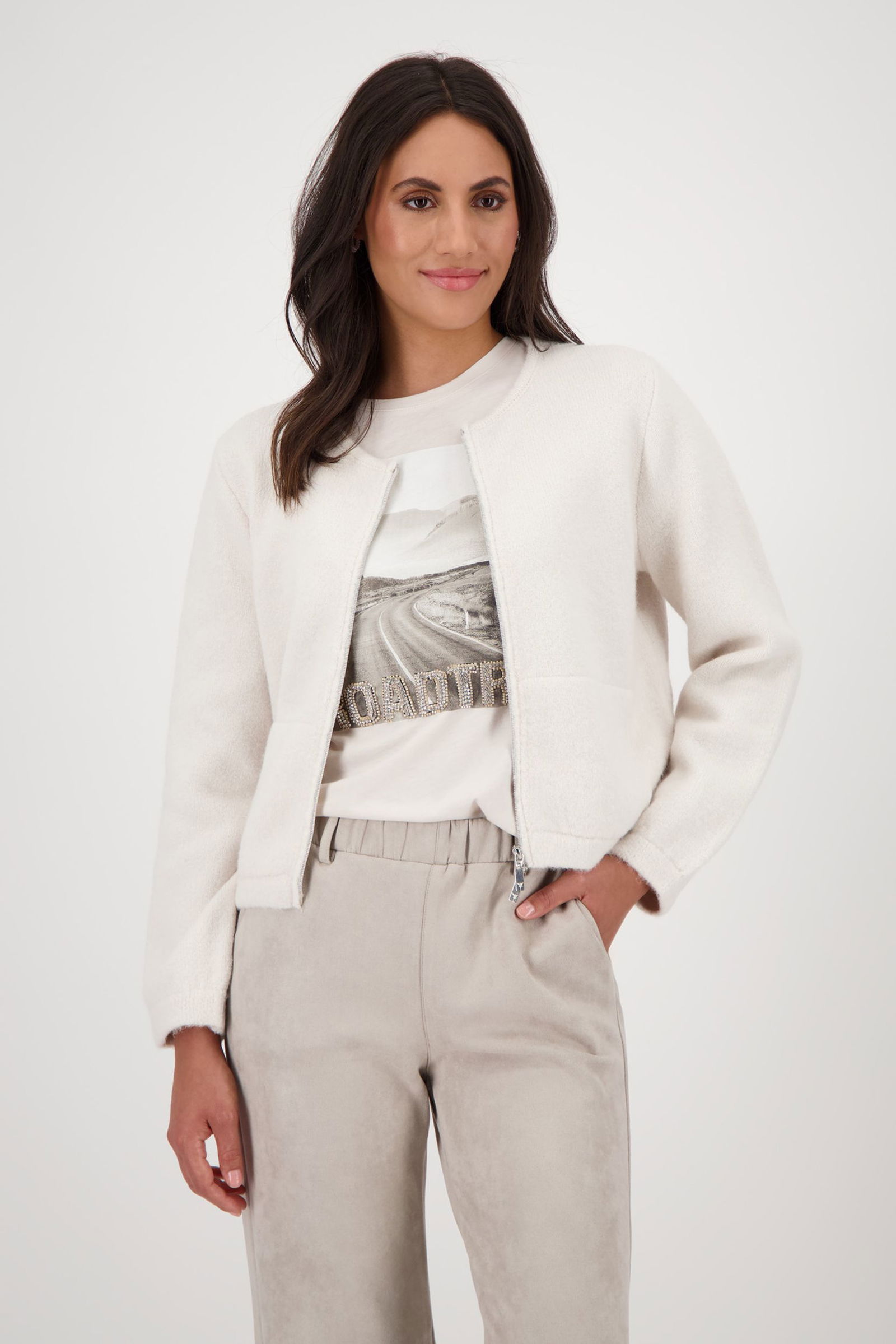 1a574f131f1c678b788ae81e5212ce89 Monari | Monari Strickjacke | Cardigan | 42 | sandshell