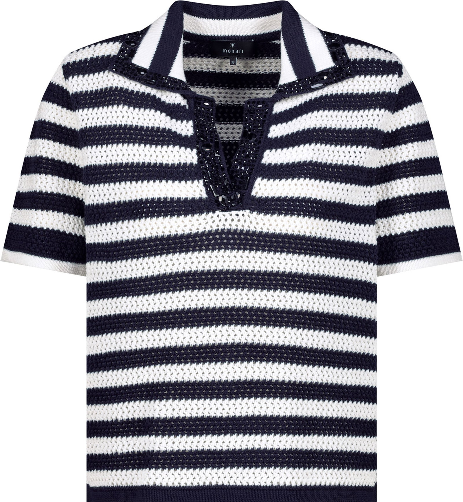 |  Pullover, marine ringel | 36