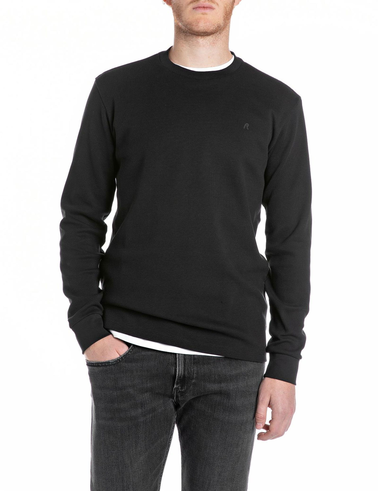 Replay |  Replay Longsleeve  | M | black