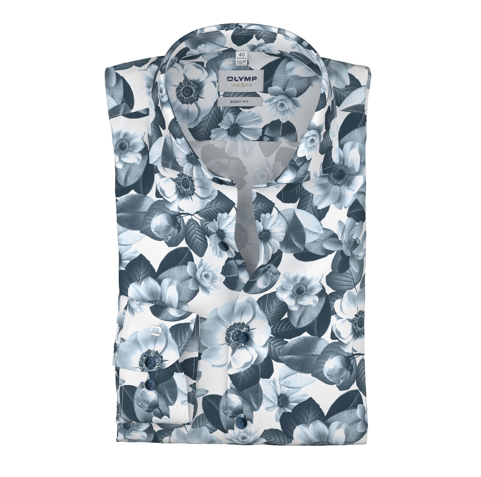 Olymp | Olymp Hemd Slim Fit | 44 | bleu