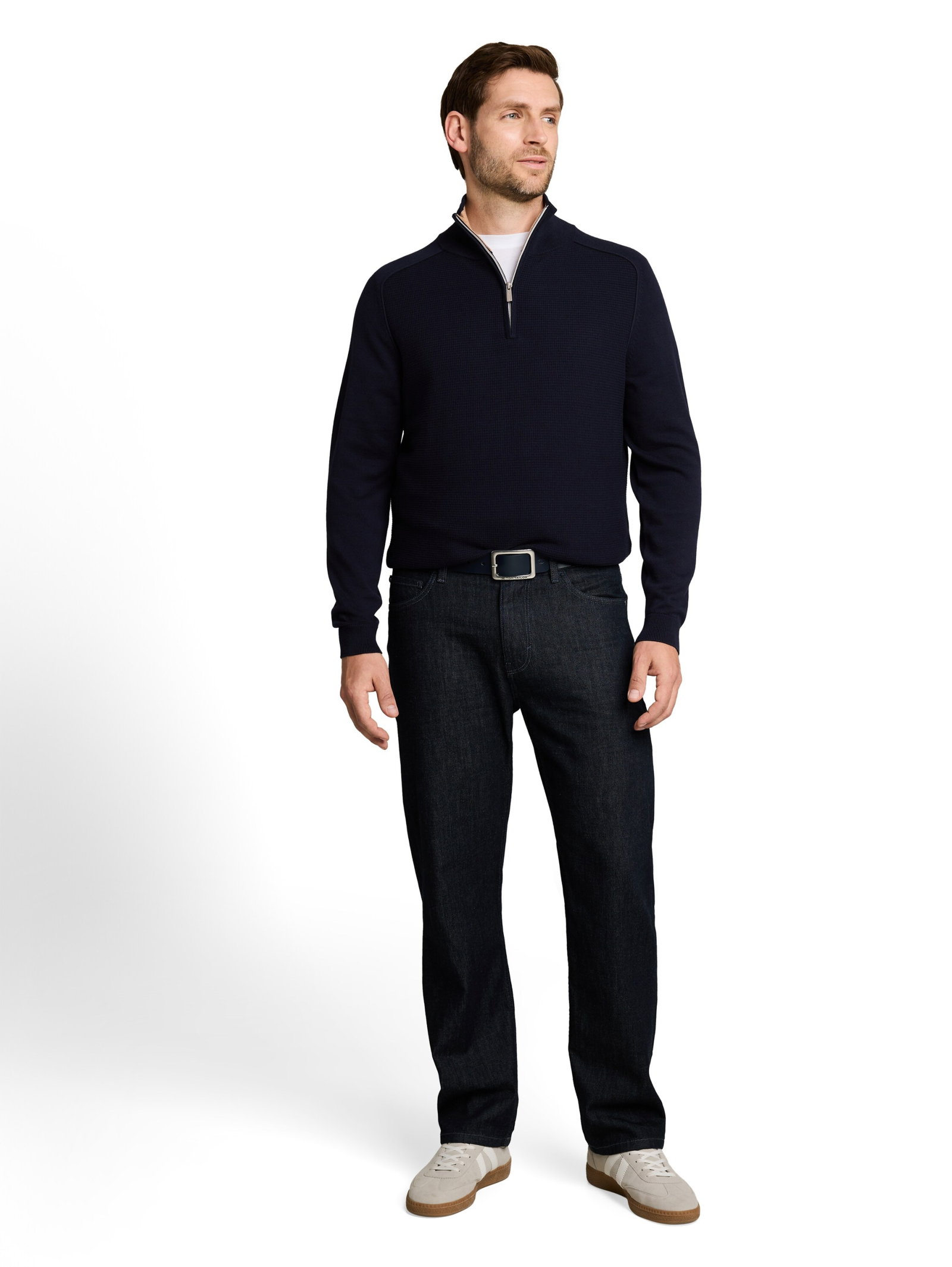 basic knit troyer, sky captain blue #3