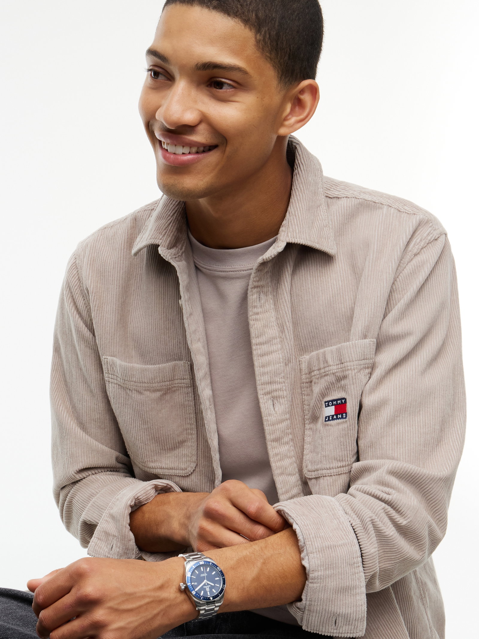 TJM RLX CORDUROY SHIRT EXT, GREY #3