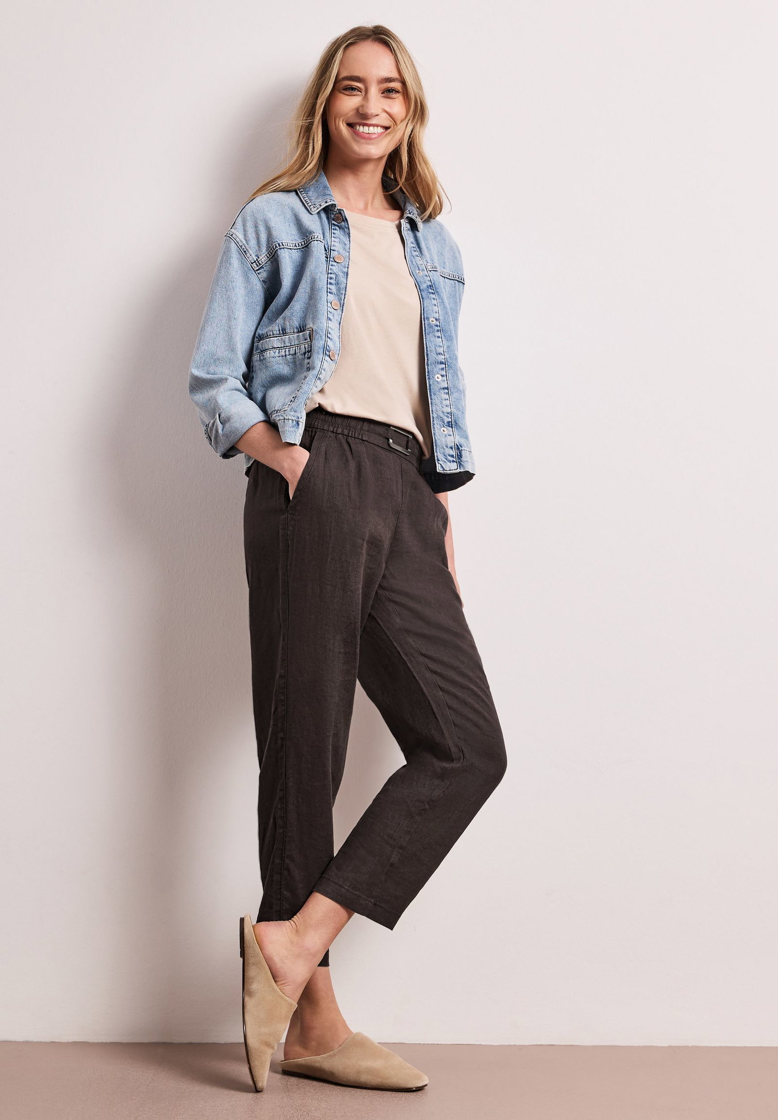 Street One |  Street One Leinenhose  | 36/28 | 4565_17276