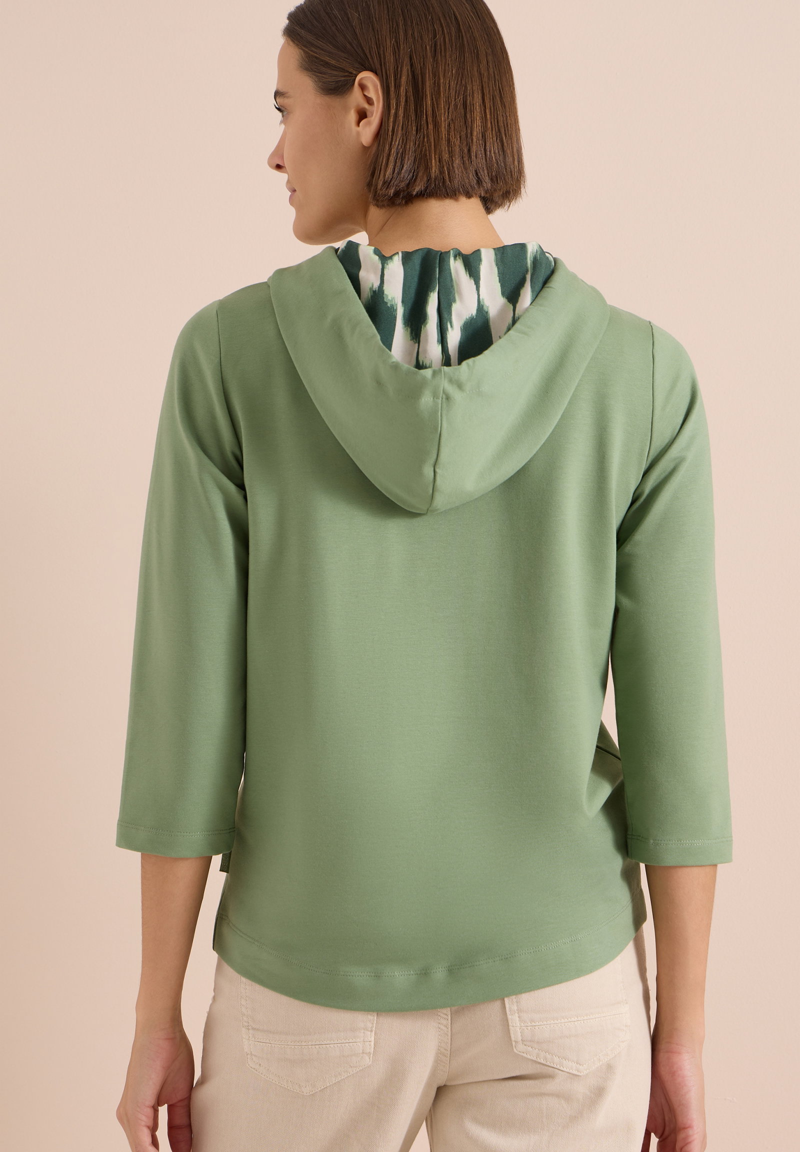 AOP Mix Hoody Shirt, deep matcha green #4