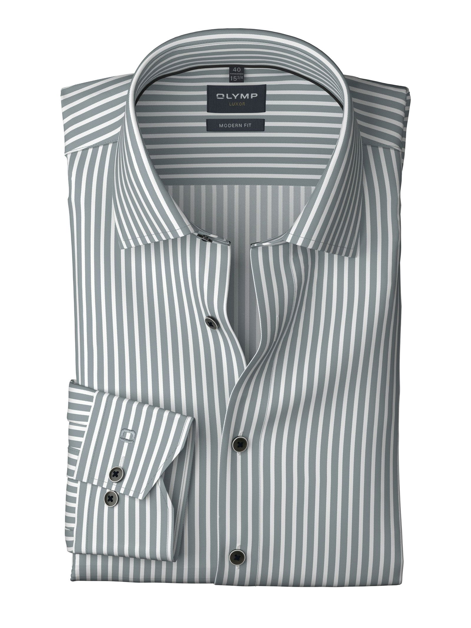 Olymp |  Olymp Hemd Modern Fit  | 41 | silbergrau