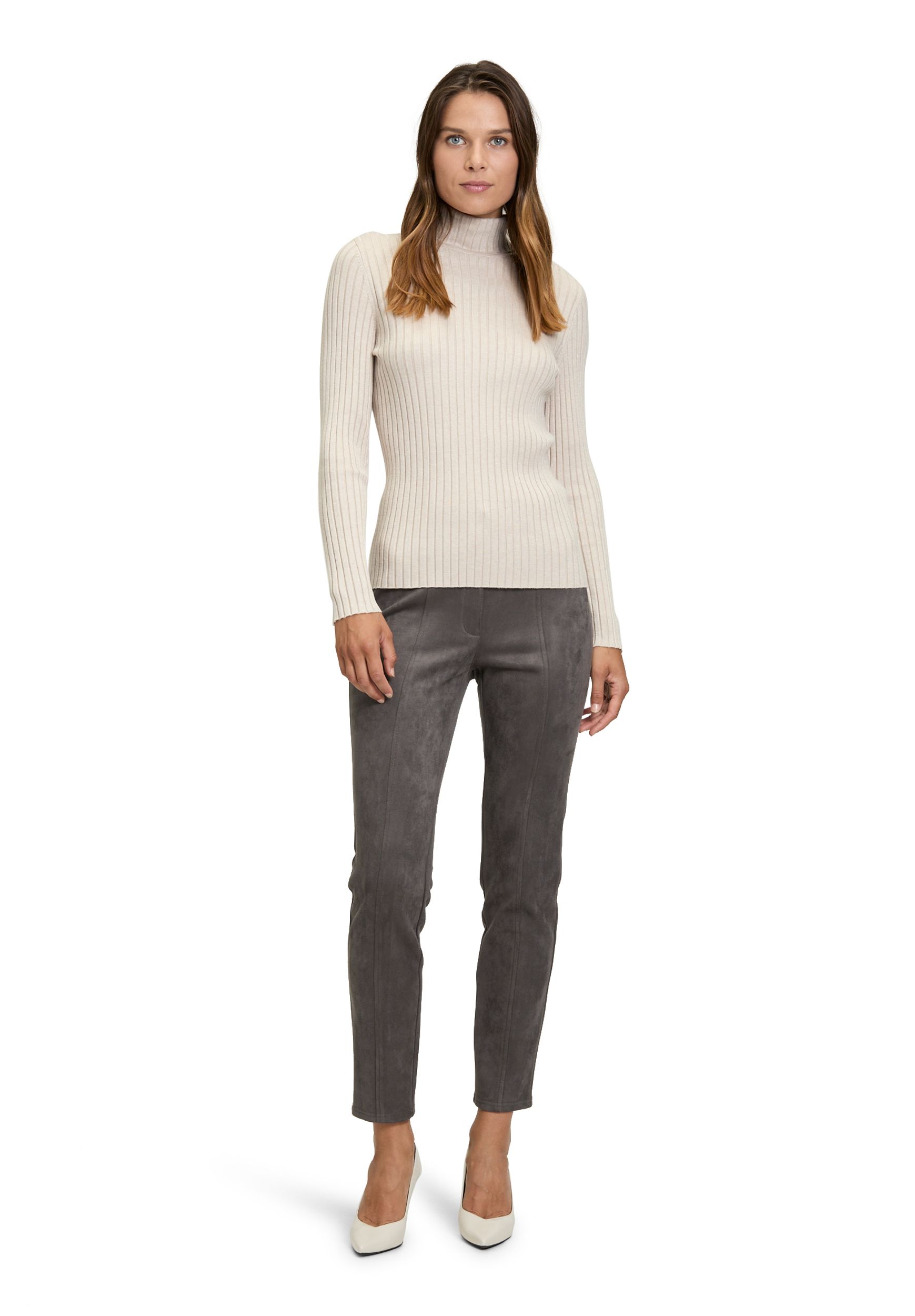 Betty Barclay |  Betty Barclay Rollkragenpullover  | 38 | light beige melange