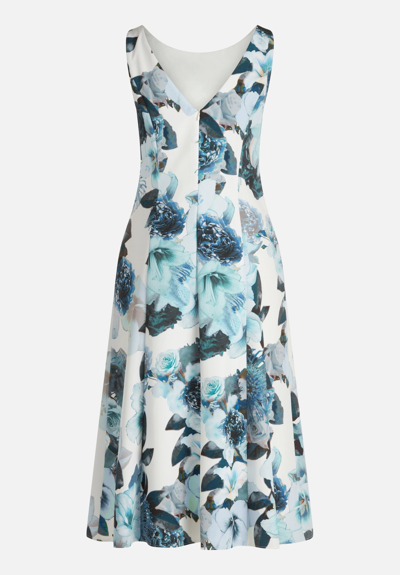 Kleid Kurz ohne Arm, Green/White #2