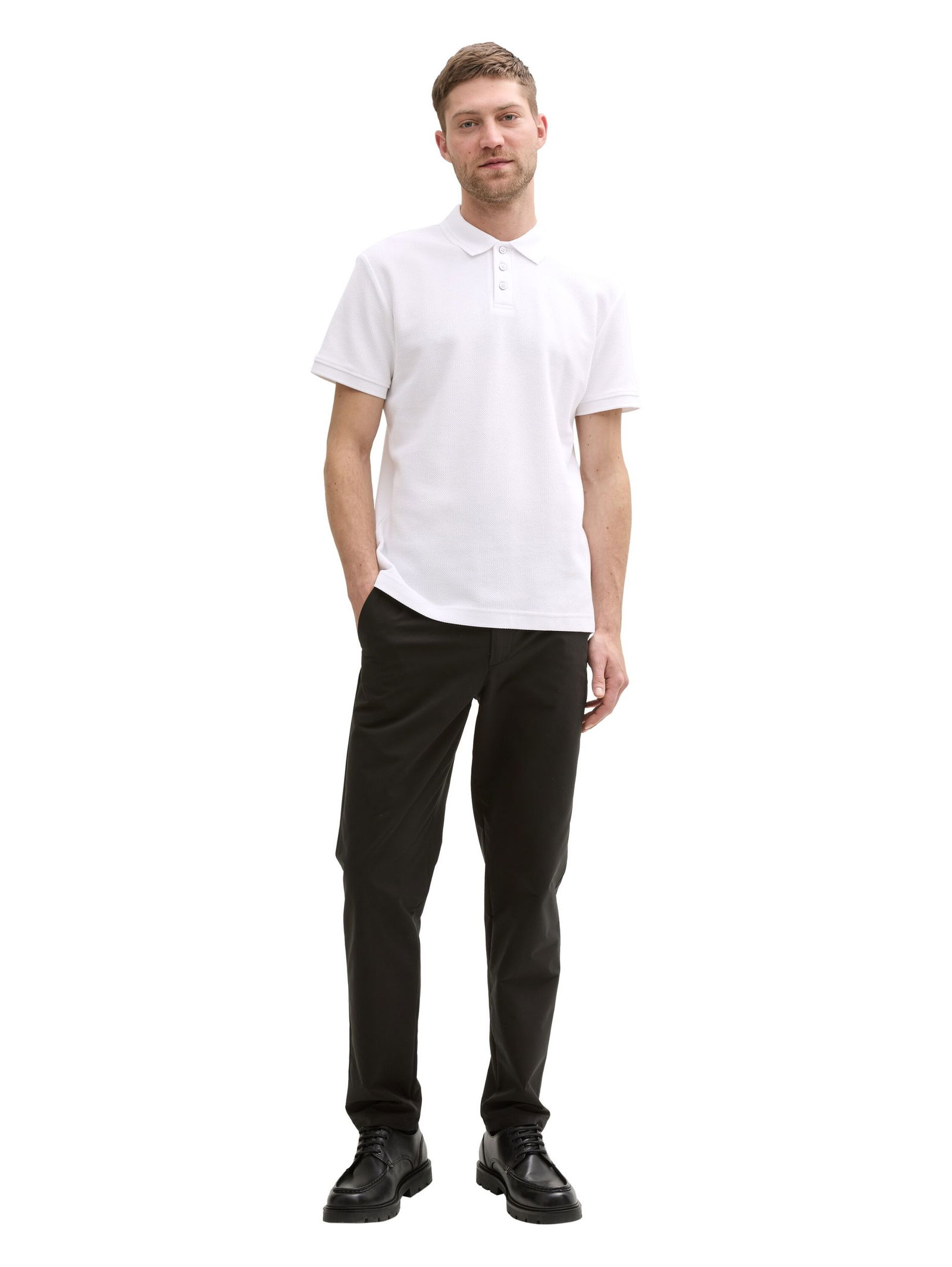  | Jersey Poloshirt aus Baumwolle | XXL | white