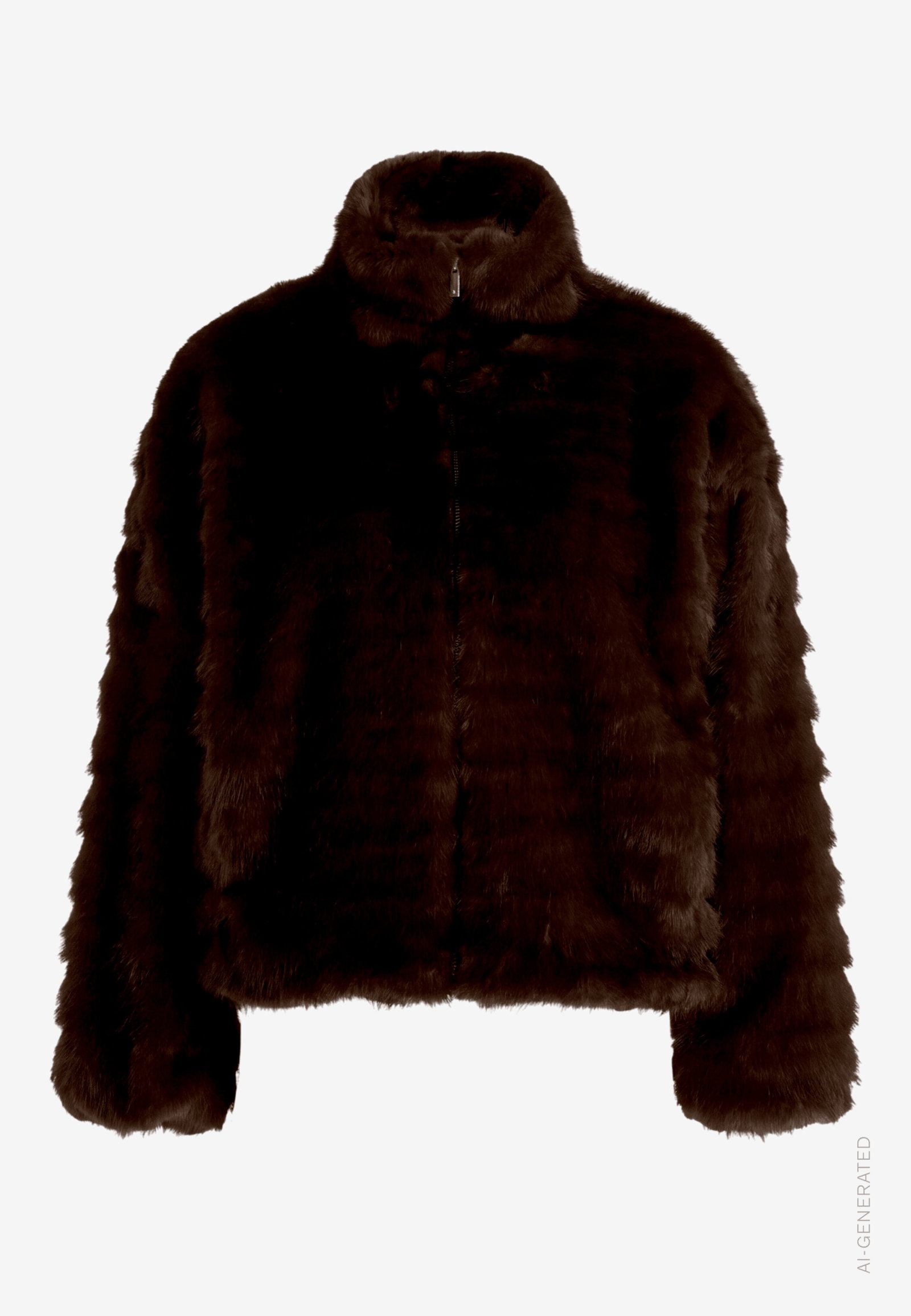Jacke Plüsch, Mocca Brown #1