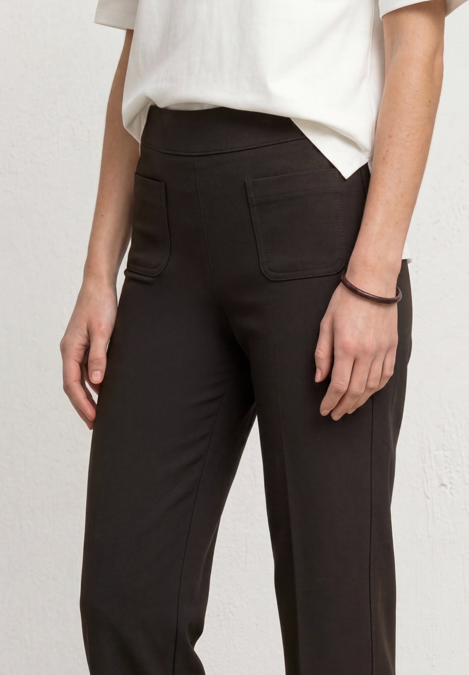 Style QR Amalia Straight leg F, black coffee #6