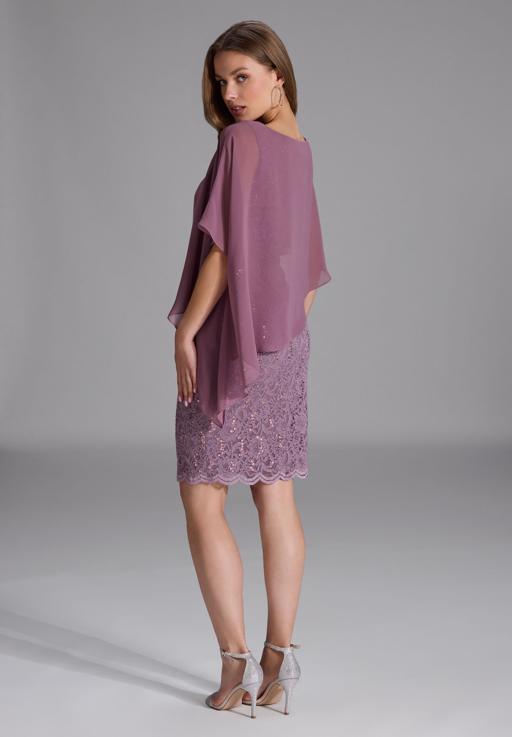 SWING |  SWING Kurzes Kleid  | 50 | mauve
