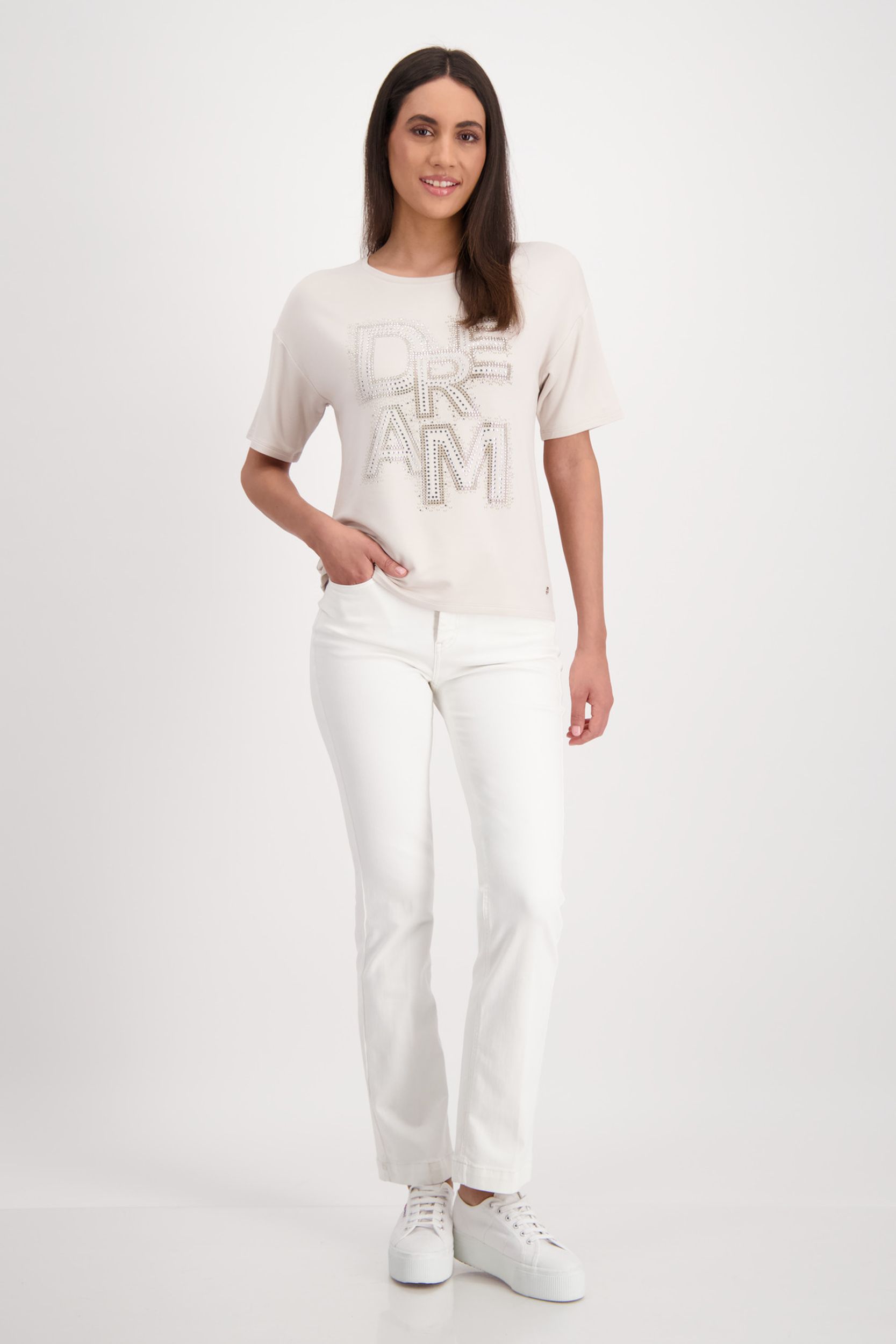 Monari |  T-Shirt, warm sand | 46