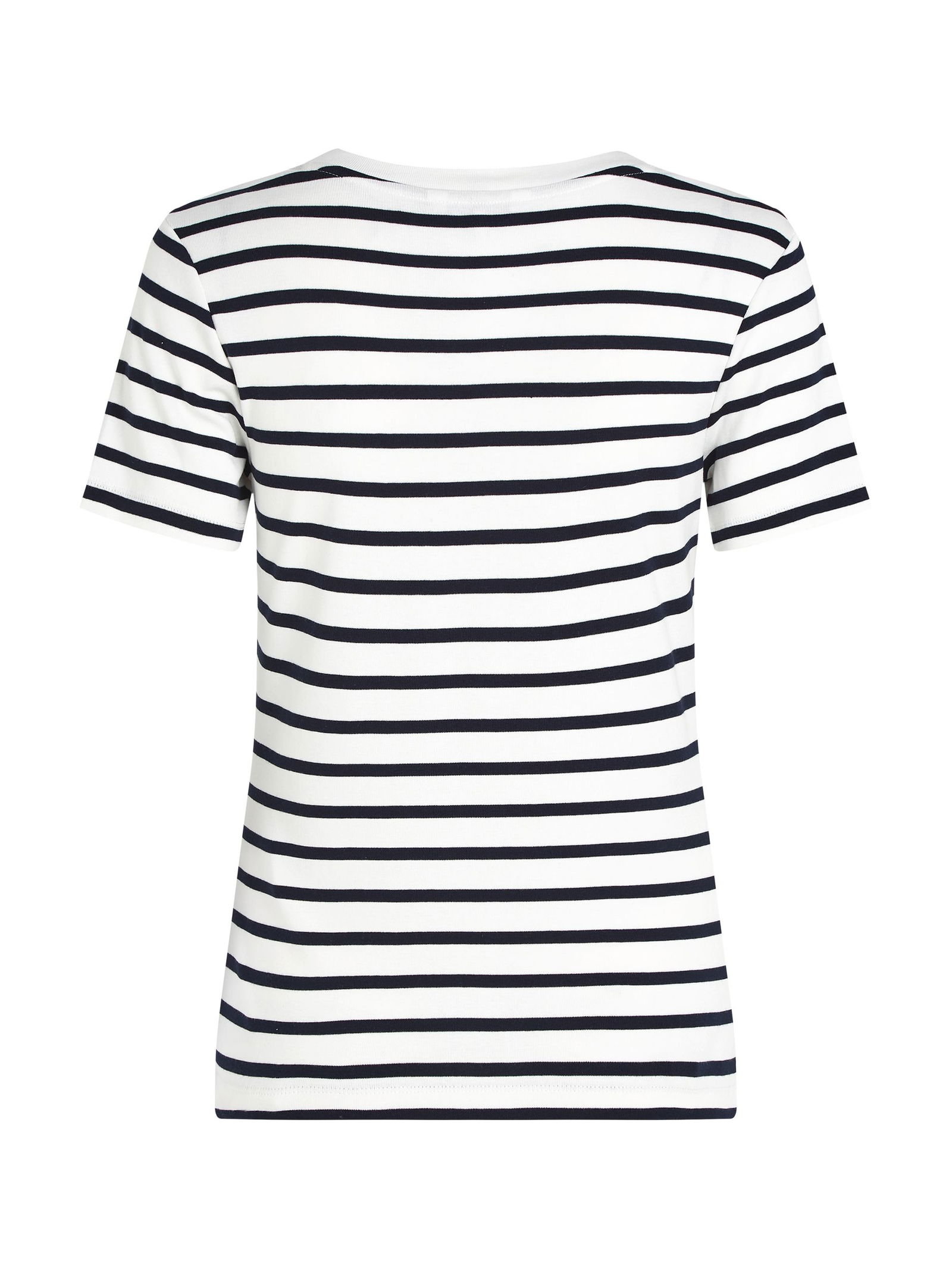 Tommy Hilfiger |  Tommy Hilfiger Slim Cody T-Shirt | S | breton ecru/dark night navy stp