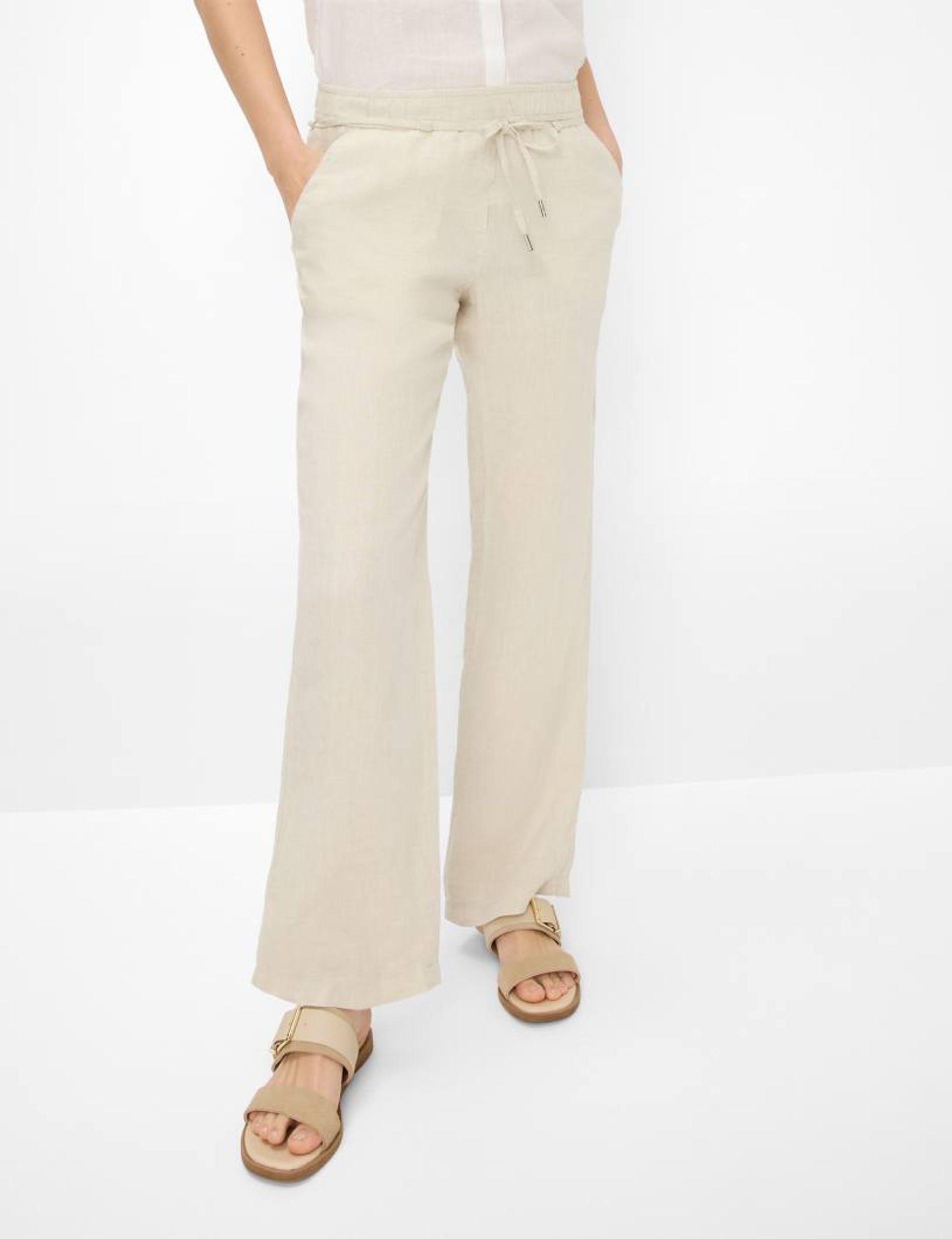 Brax |  Brax Leinenhose "Farina" | 40 | bone