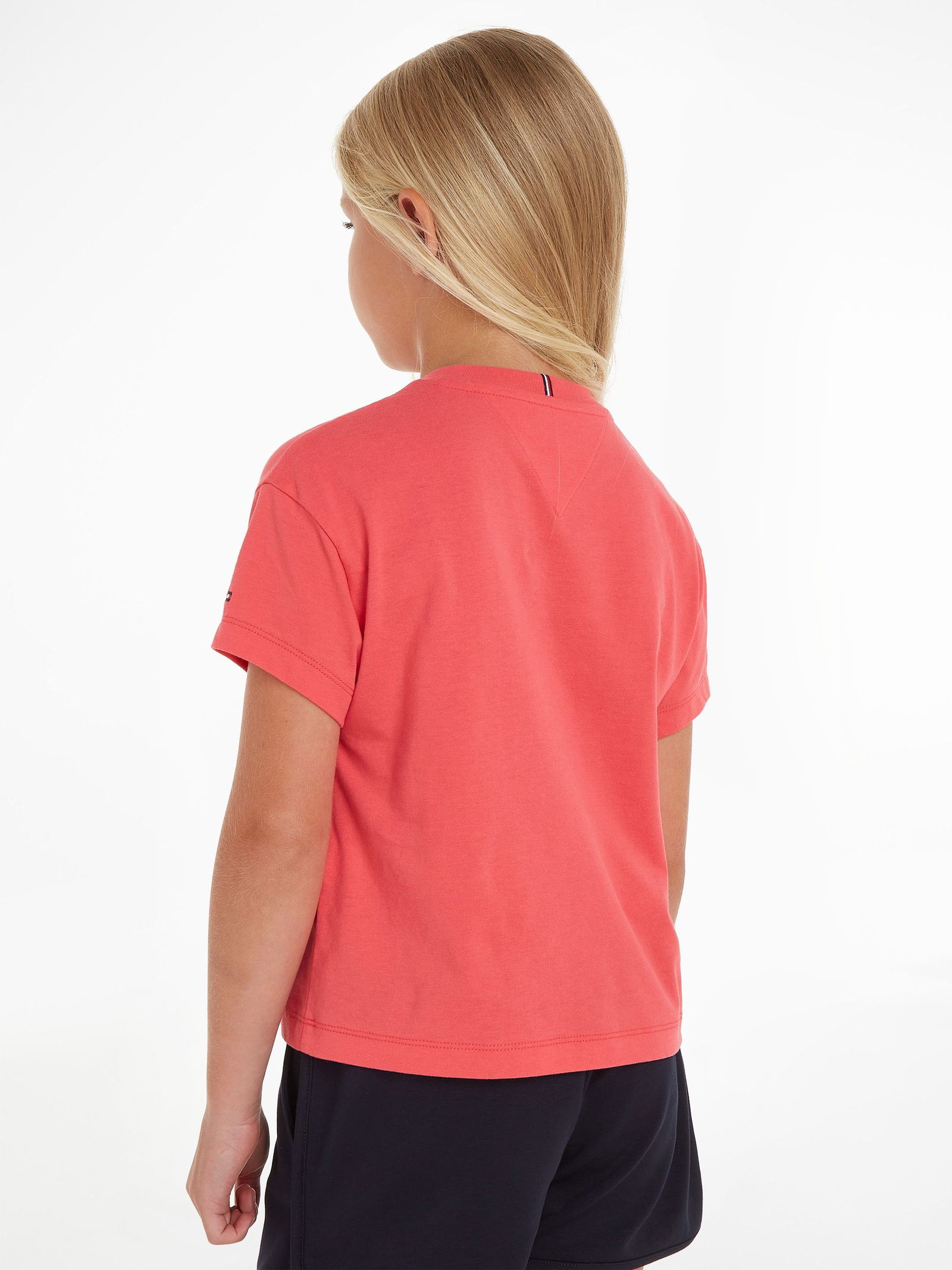 Tommy Hilfiger |  TOMMY HILFIGER STITCH TEE S/S | 14 | laser pink