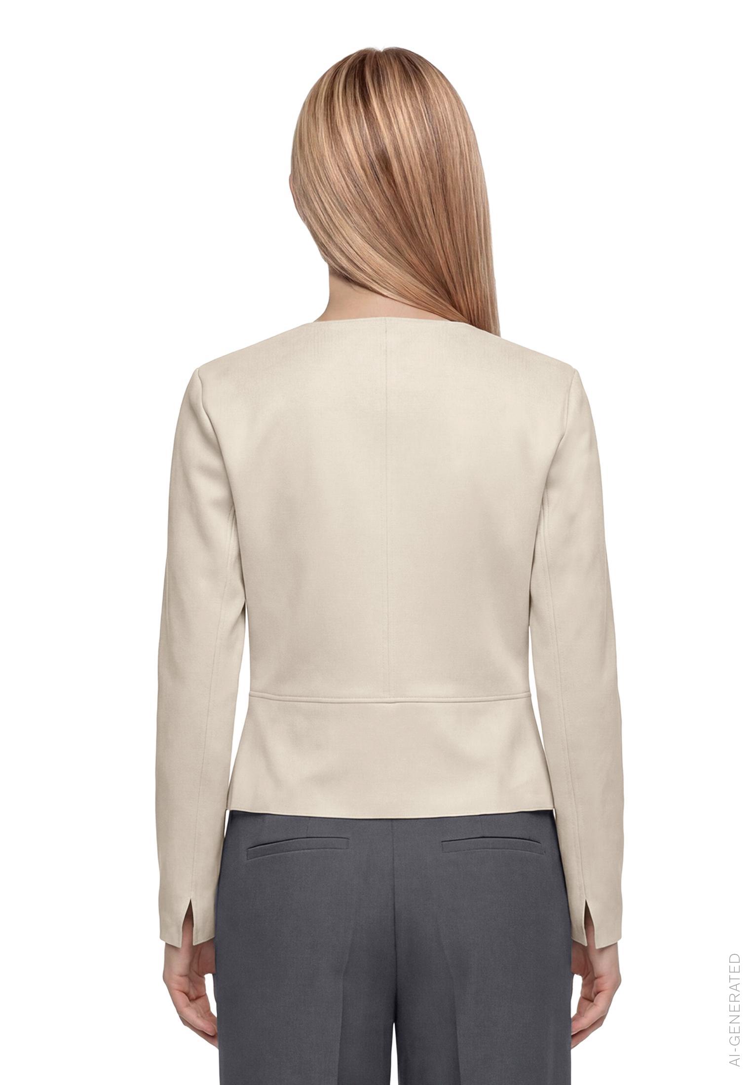 Blazerjacke Kurz 1/1 Arm, Pastel Sand #4
