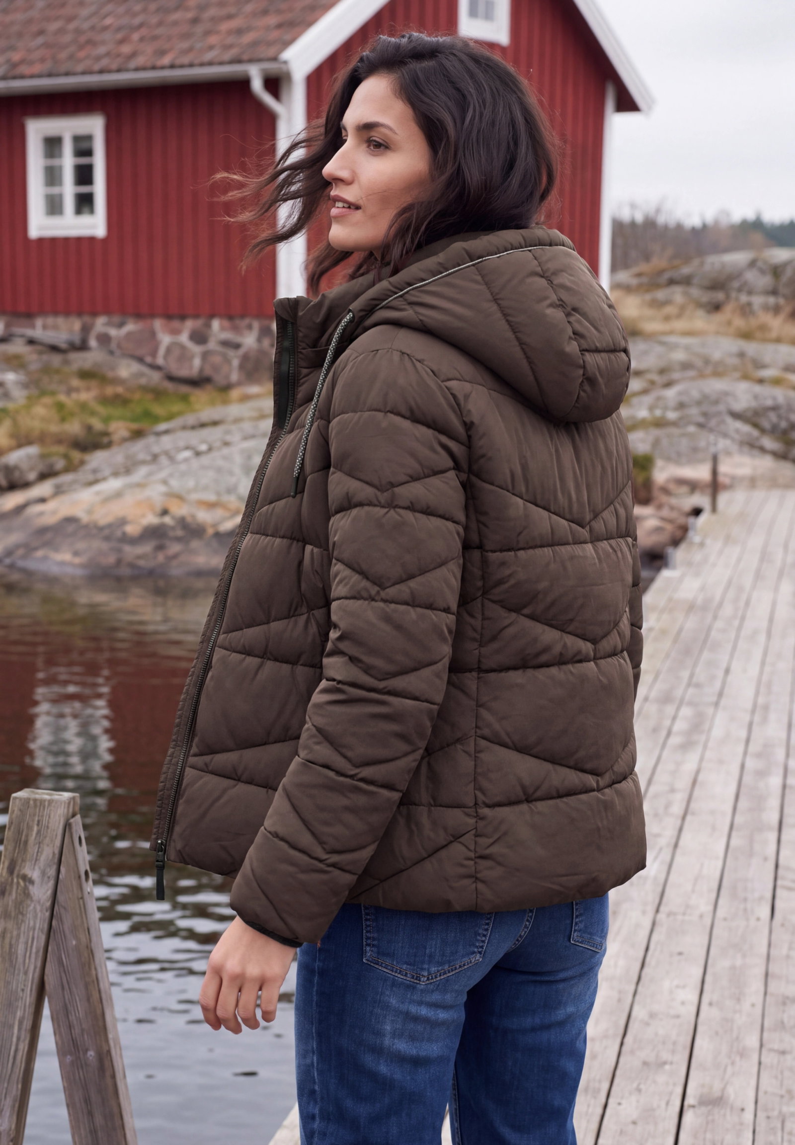 TOS Sportive Padded Jacket, chocolate sauce brown #4